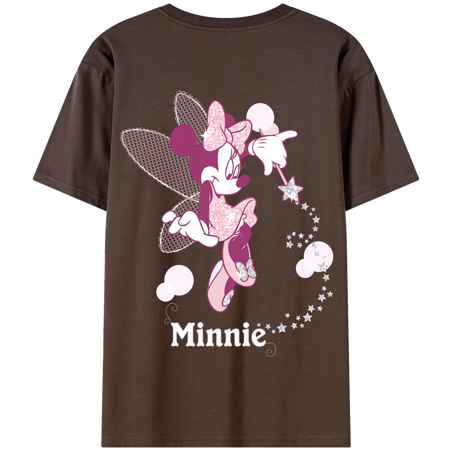 （画像用） ミッキーマウス Mickey Mouse 綿100％半袖Tシャツ（背面プリント）