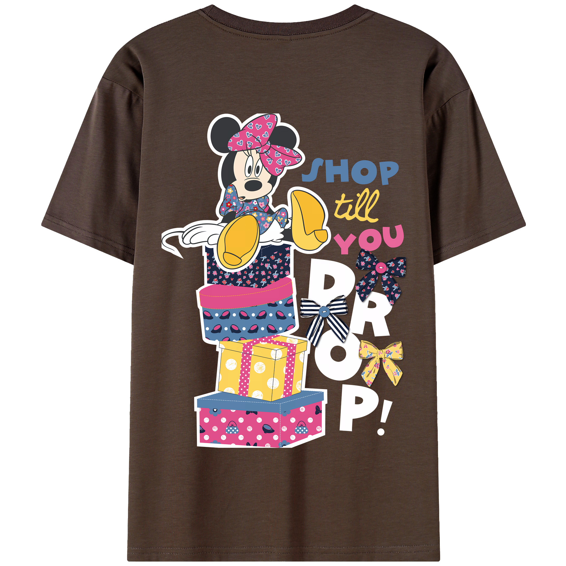 （画像用） ミッキーマウス Mickey Mouse 綿100％半袖Tシャツ（背面プリント）