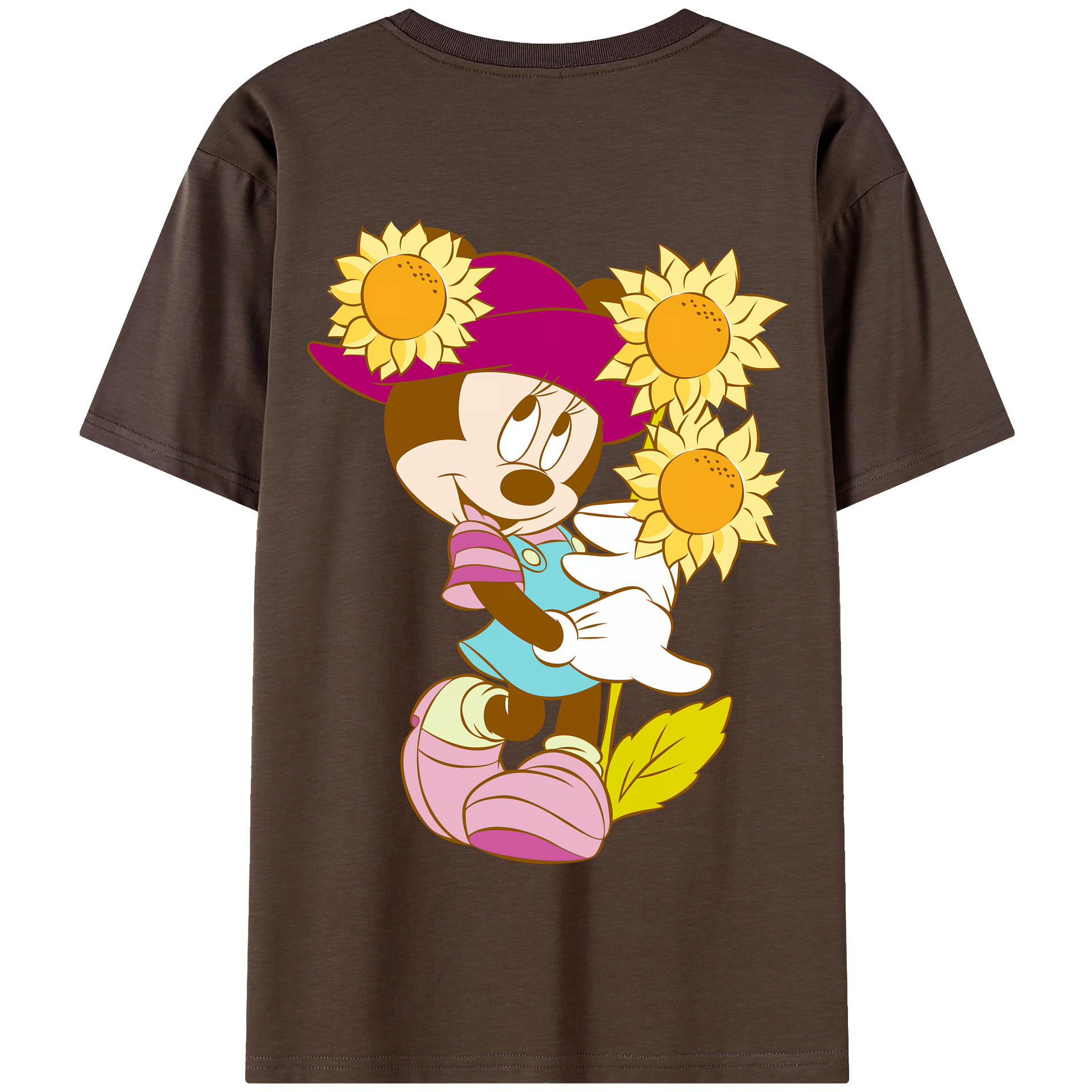 （画像用） ミッキーマウス Mickey Mouse 綿100％半袖Tシャツ（背面プリント）