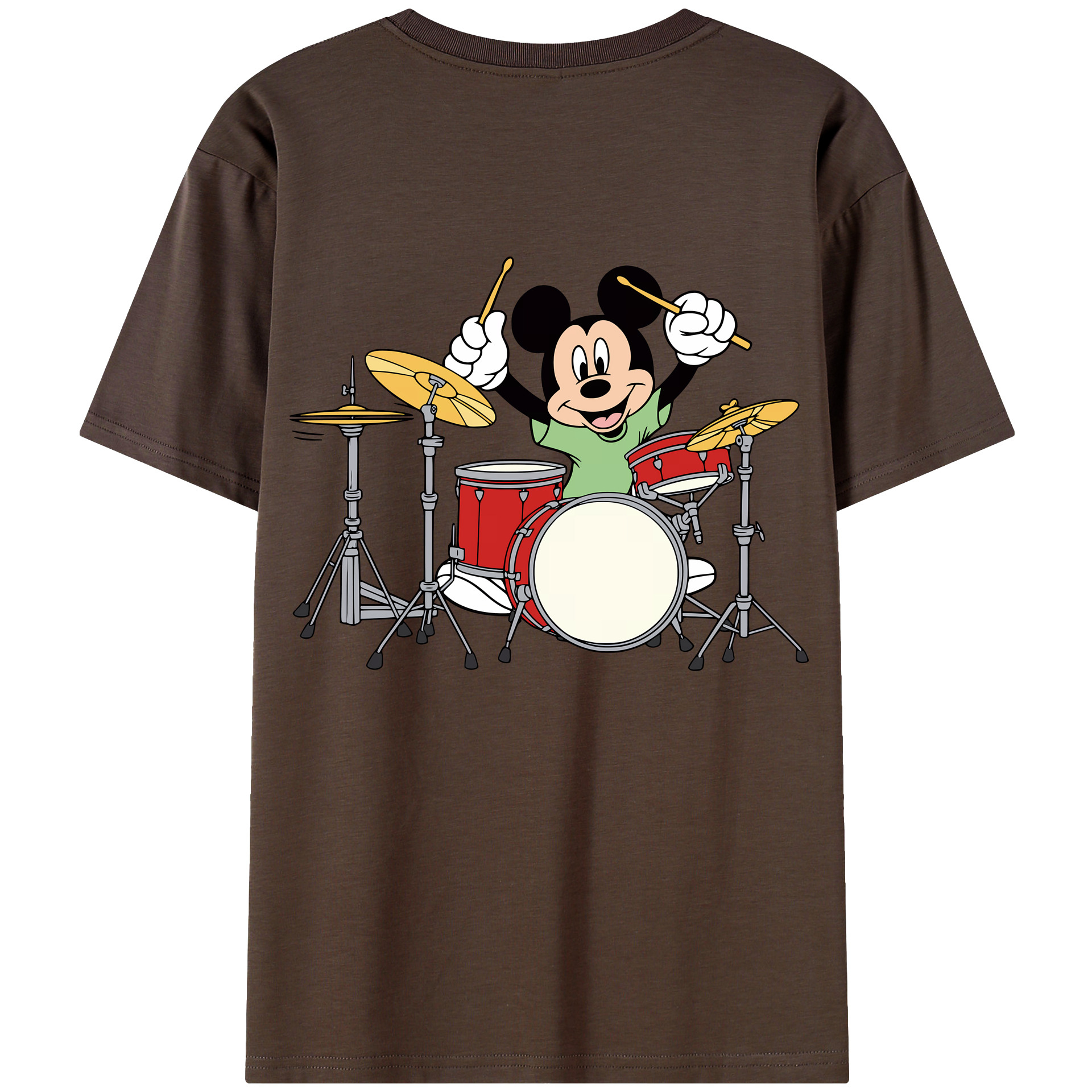 （画像用） ミッキーマウス Mickey Mouse 綿100％半袖Tシャツ（背面プリント）