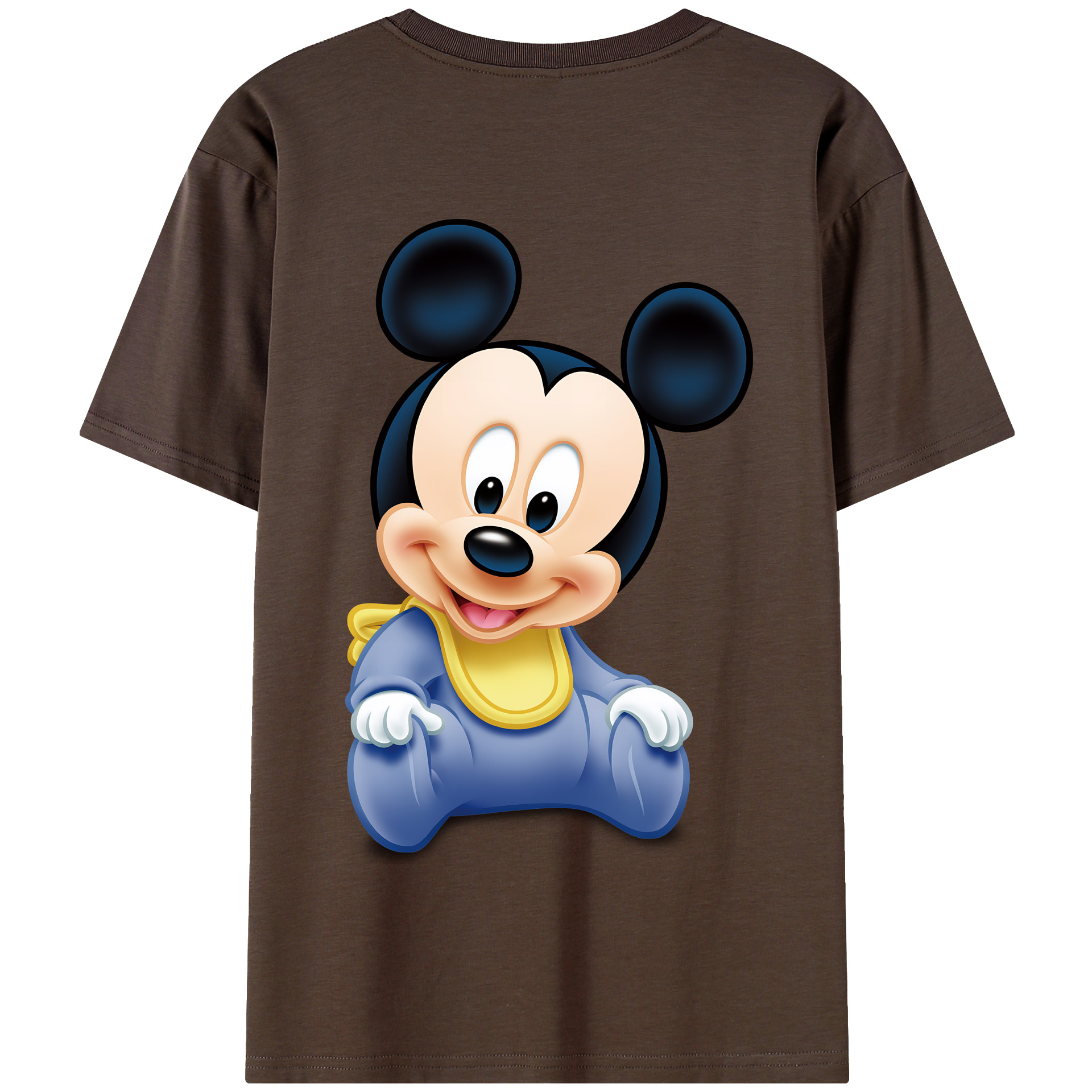 （画像用） ミッキーマウス Mickey Mouse 綿100％半袖Tシャツ（背面プリント）