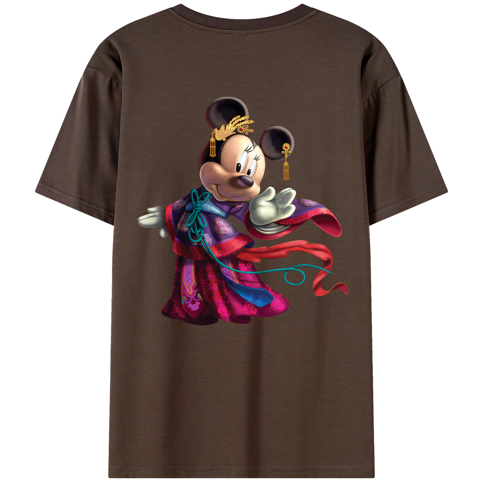 （画像用） ミッキーマウス Mickey Mouse 綿100％半袖Tシャツ（背面プリント）