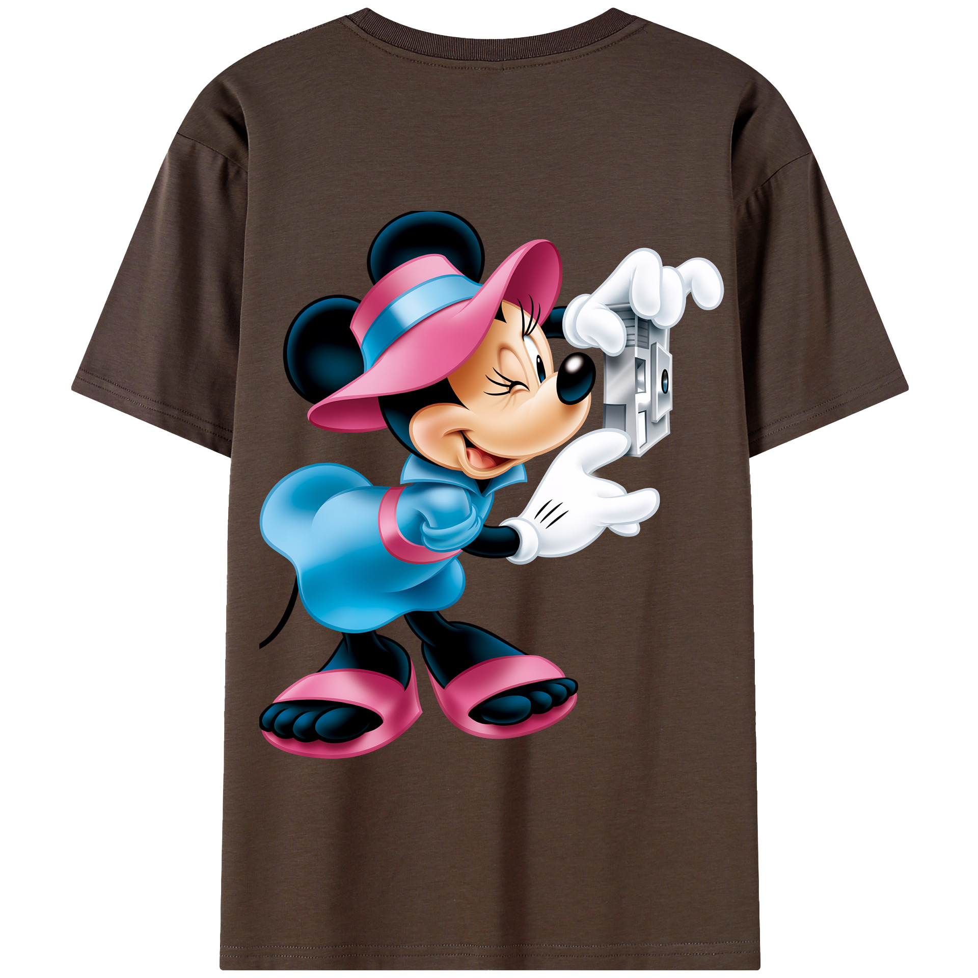 （画像用） ミッキーマウス Mickey Mouse 綿100％半袖Tシャツ（背面プリント）