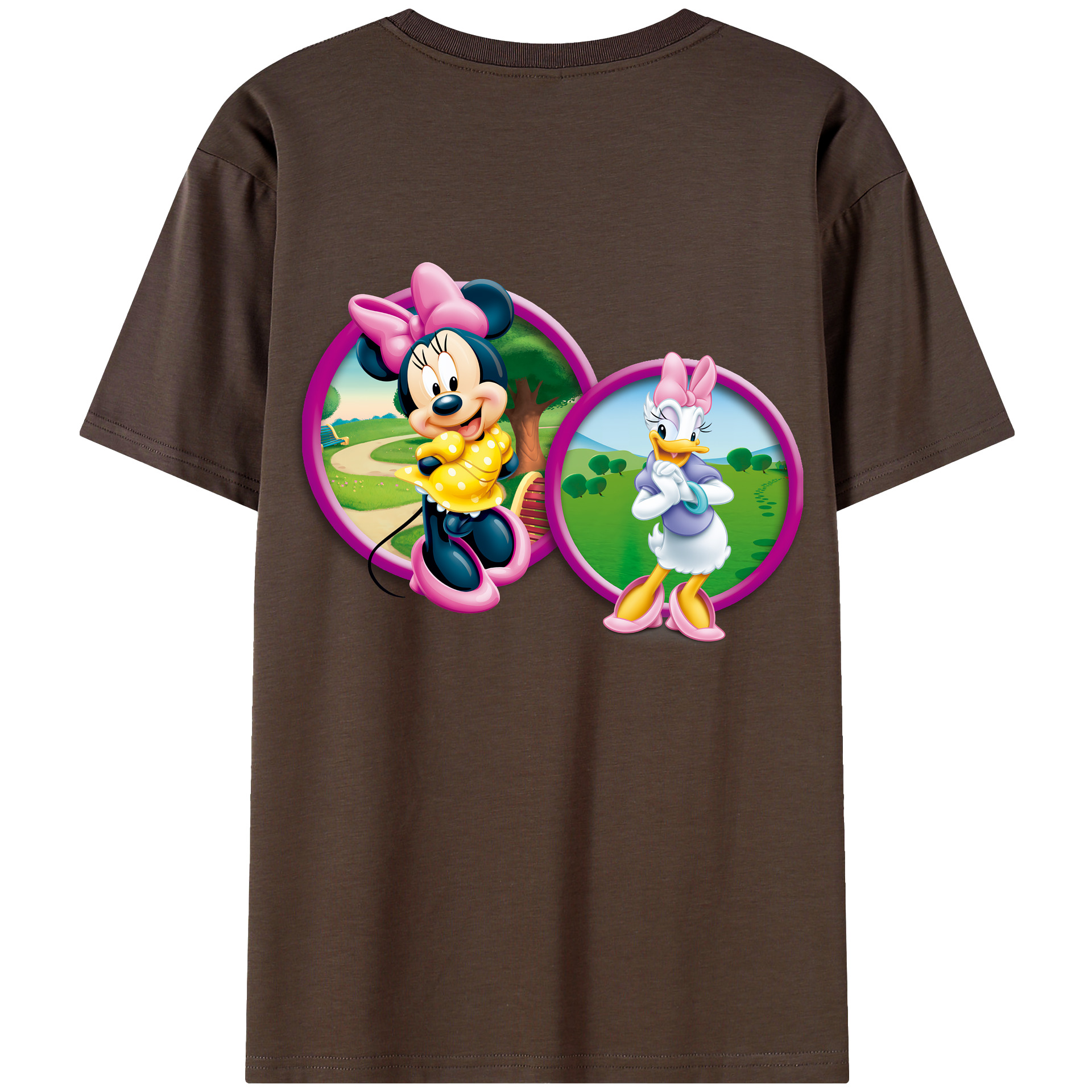 （画像用） ミッキーマウス Mickey Mouse 綿100％半袖Tシャツ（背面プリント）