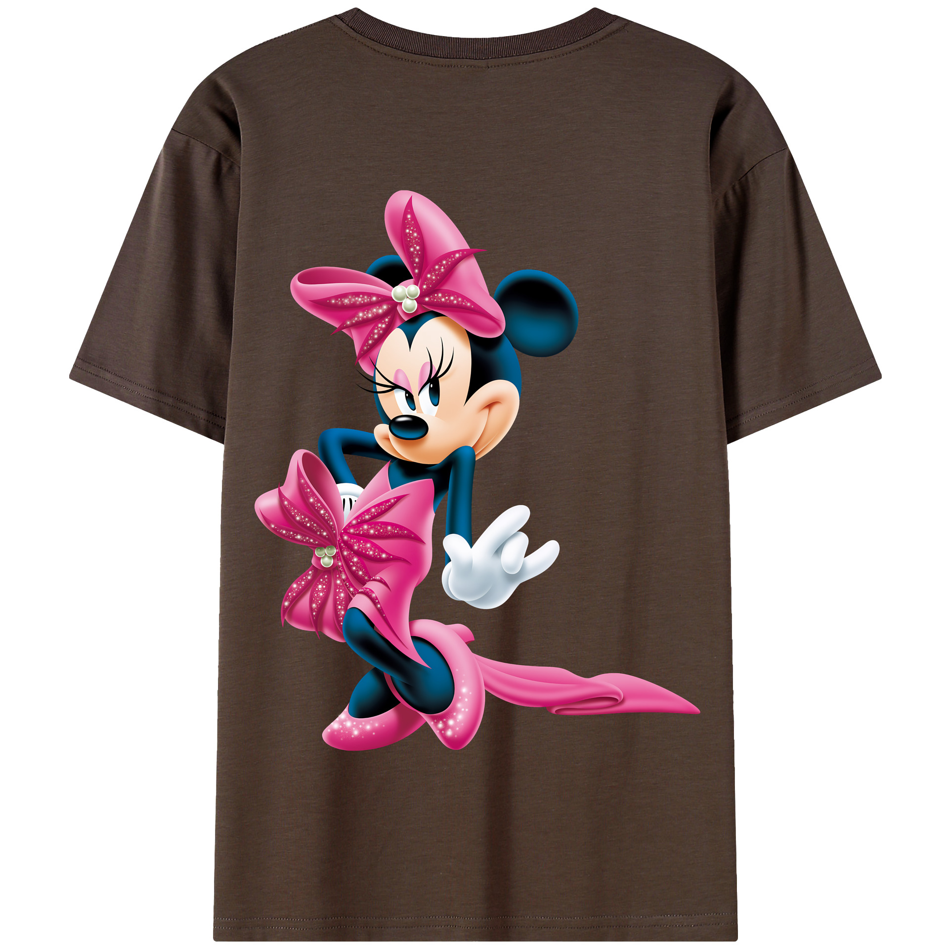（画像用） ミッキーマウス Mickey Mouse 綿100％半袖Tシャツ（背面プリント）
