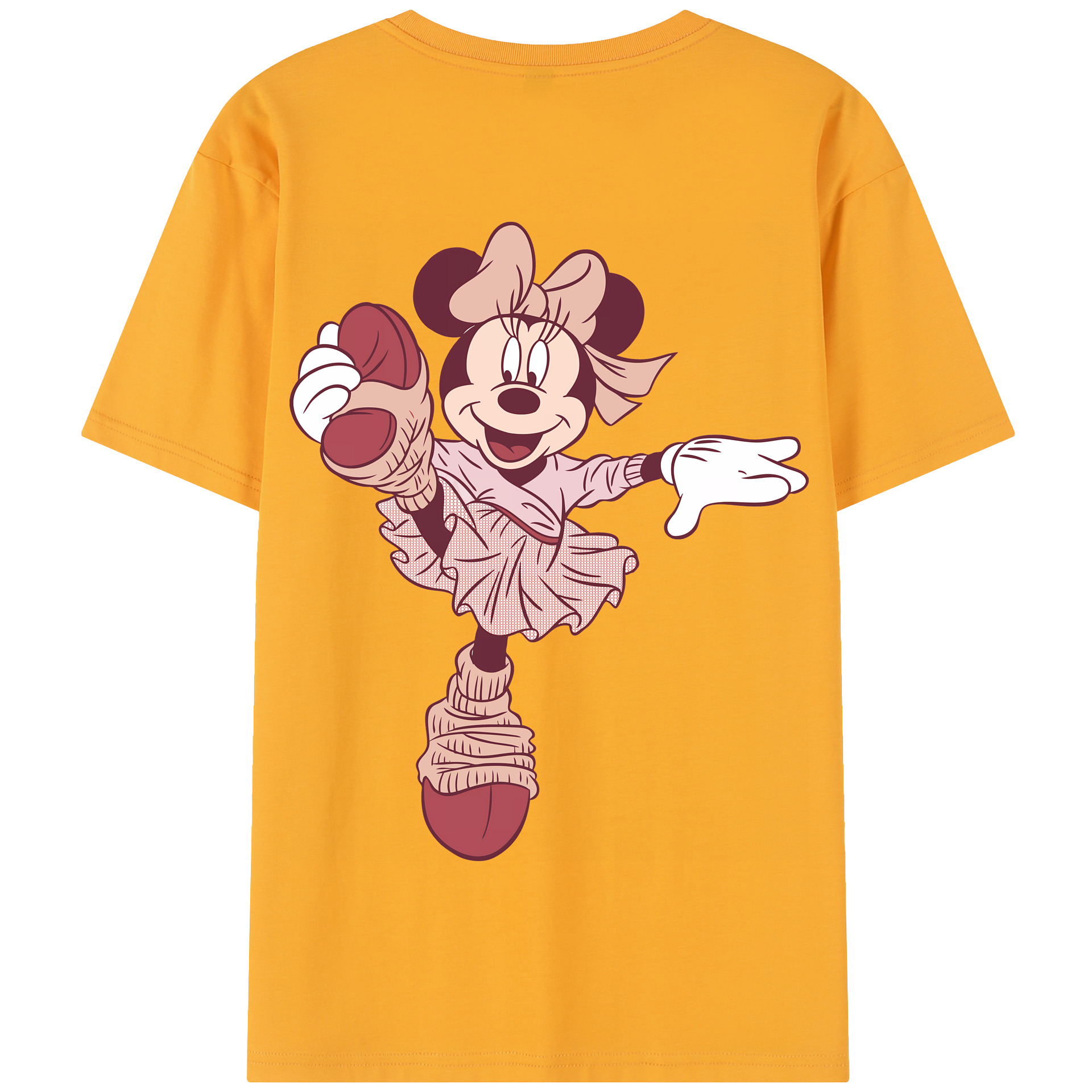 （画像用） ミッキーマウス Mickey Mouse 綿100％半袖Tシャツ（背面プリント）