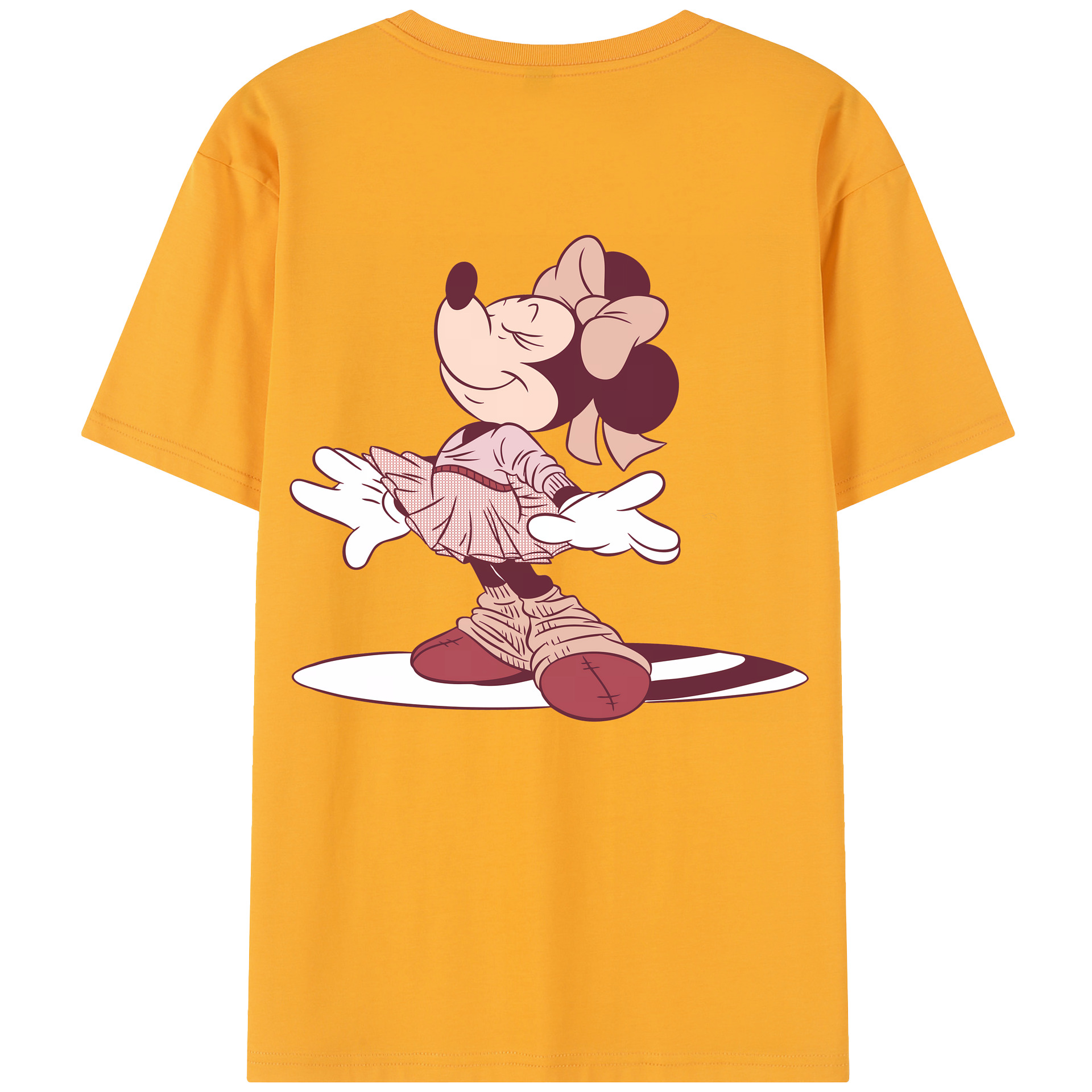 （画像用） ミッキーマウス Mickey Mouse 綿100％半袖Tシャツ（背面プリント）
