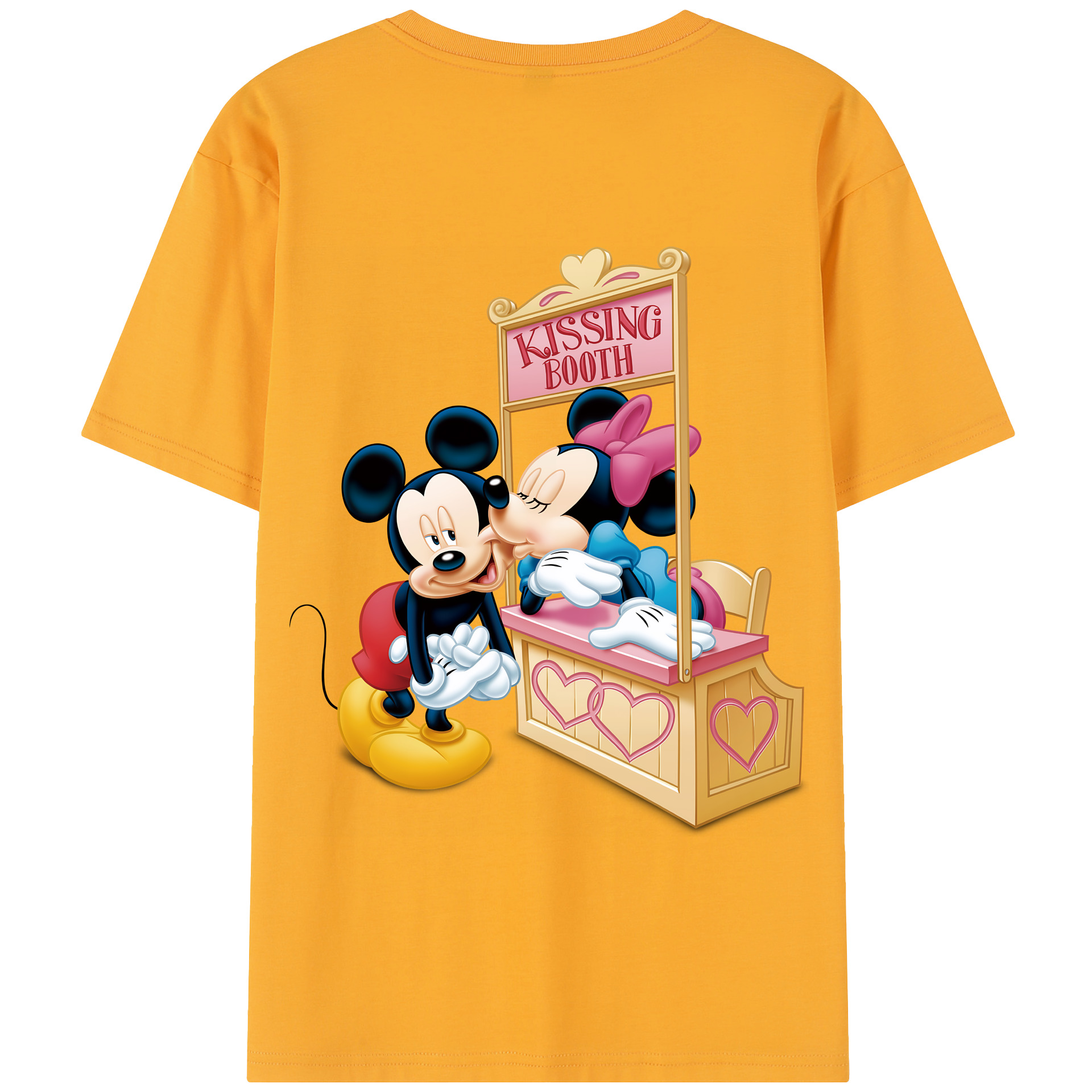 （画像用） ミッキーマウス Mickey Mouse 綿100％半袖Tシャツ（背面プリント）