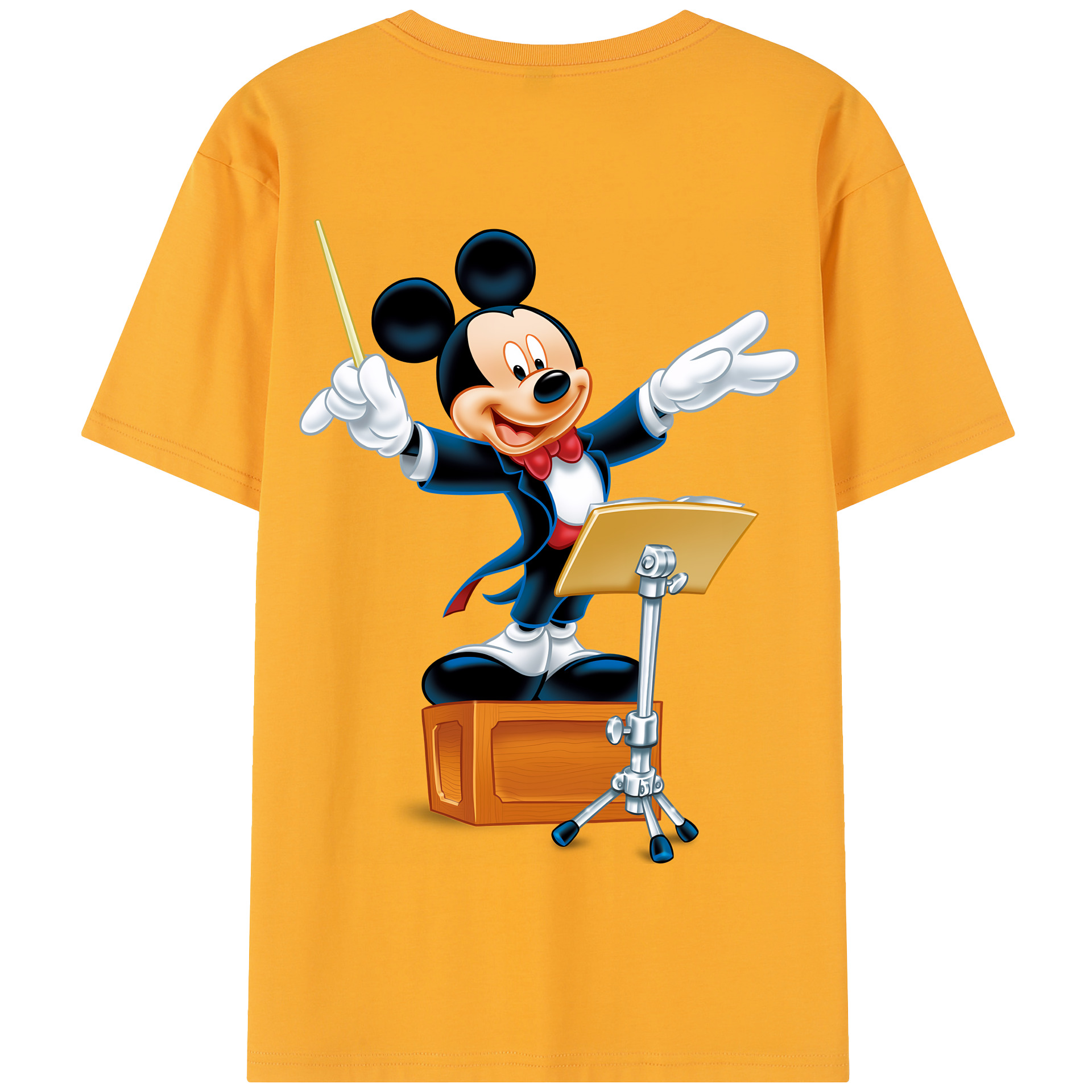 （画像用） ミッキーマウス Mickey Mouse 綿100％半袖Tシャツ（背面プリント）