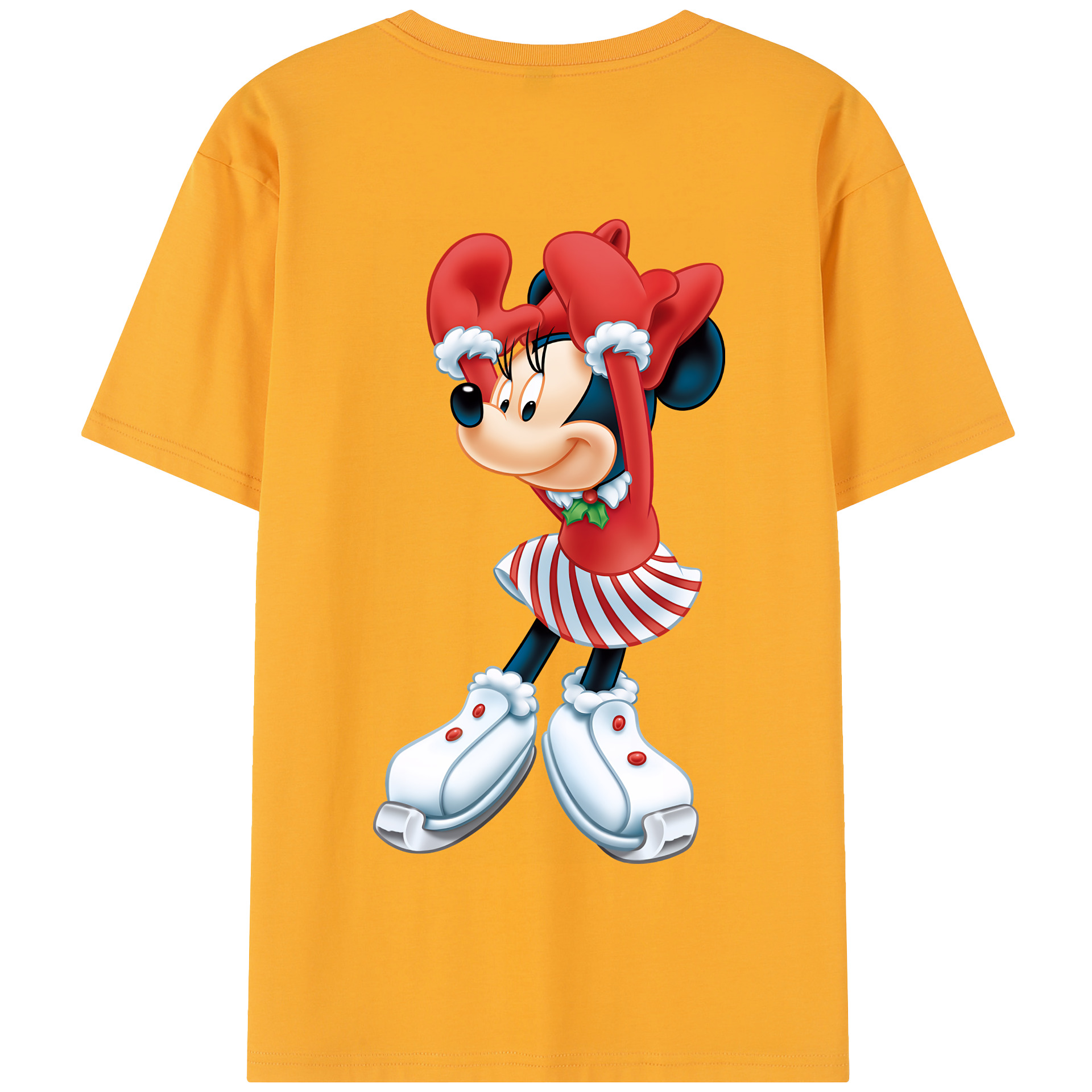 （画像用） ミッキーマウス Mickey Mouse 綿100％半袖Tシャツ（背面プリント）