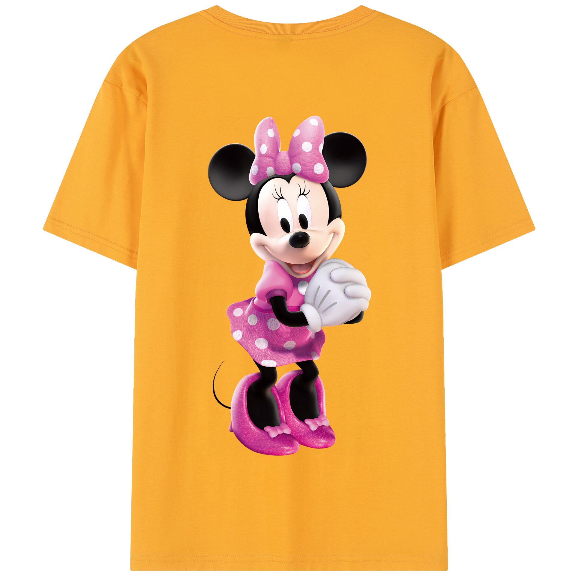 （画像用） ミッキーマウス Mickey Mouse 綿100％半袖Tシャツ（背面プリント）