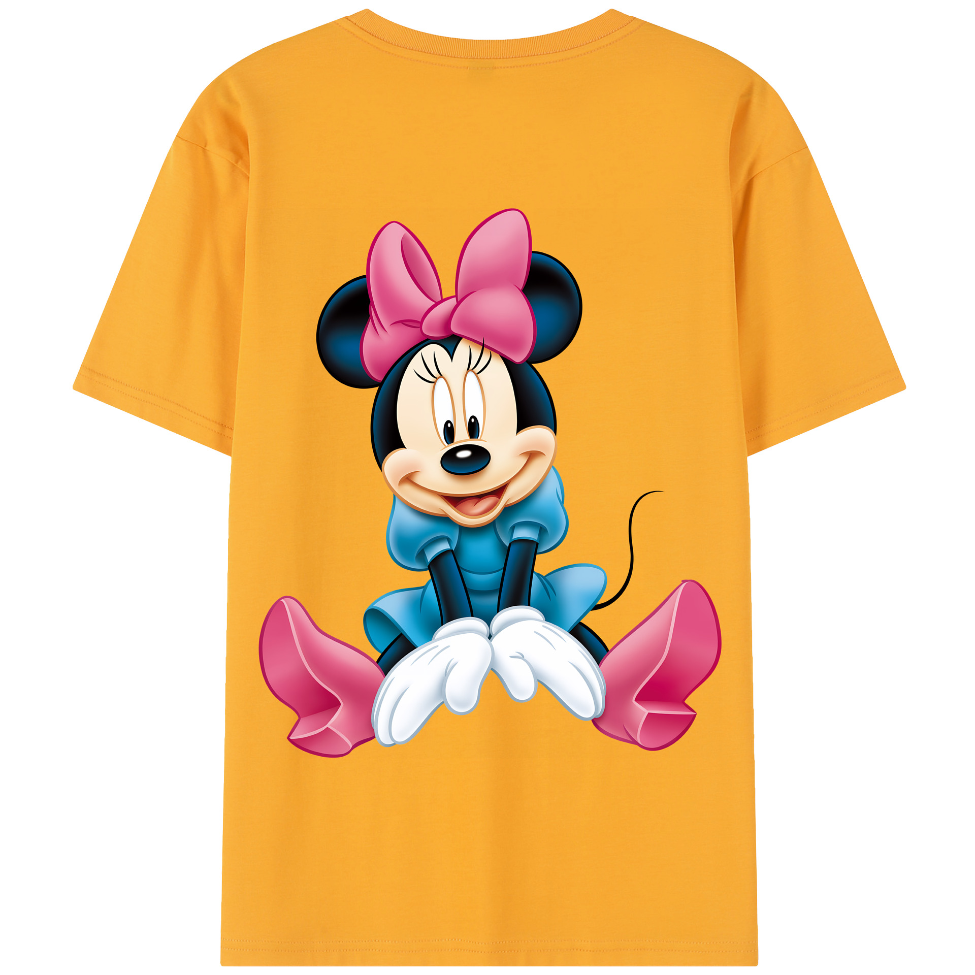 （画像用） ミッキーマウス Mickey Mouse 綿100％半袖Tシャツ（背面プリント）