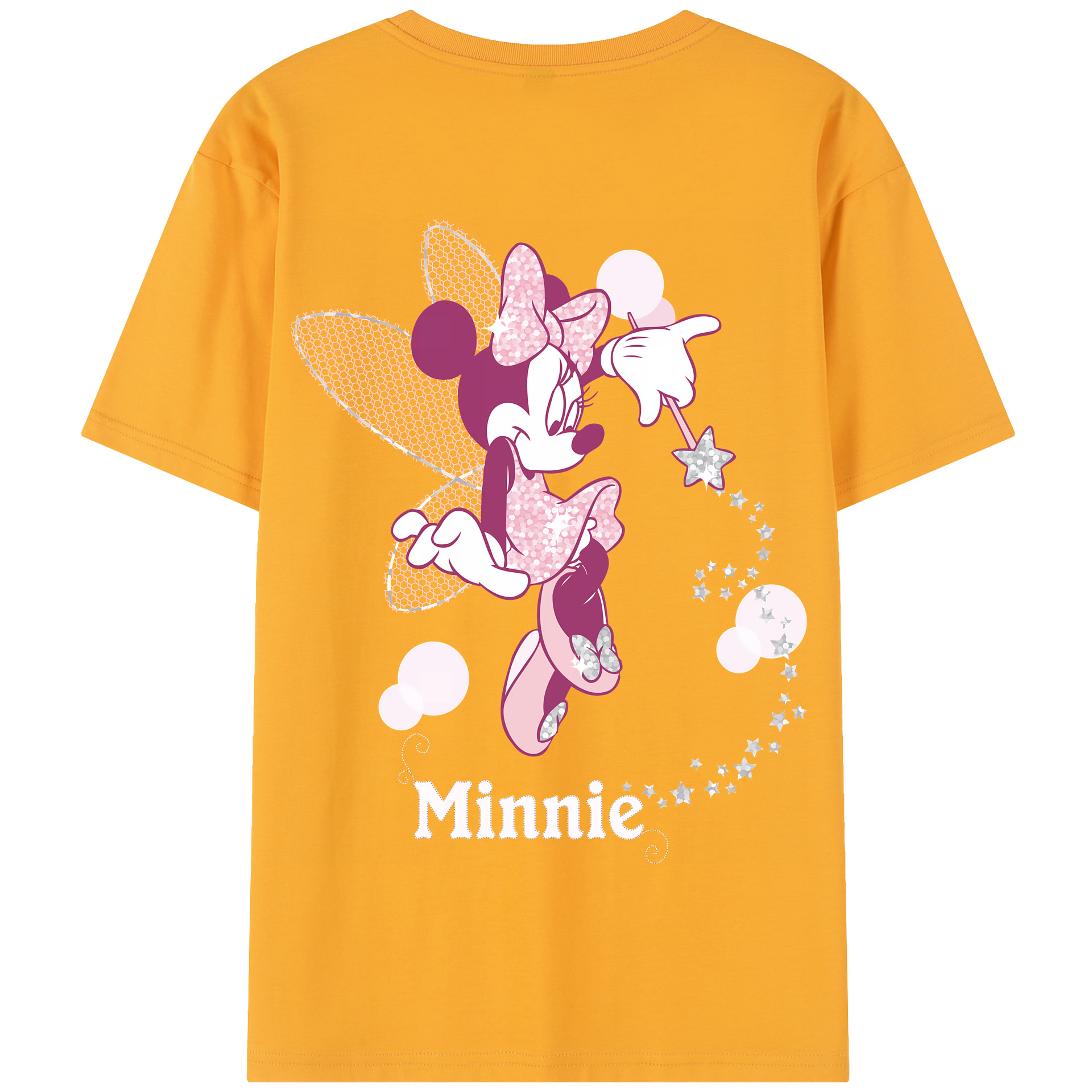 （画像用） ミッキーマウス Mickey Mouse 綿100％半袖Tシャツ（背面プリント）