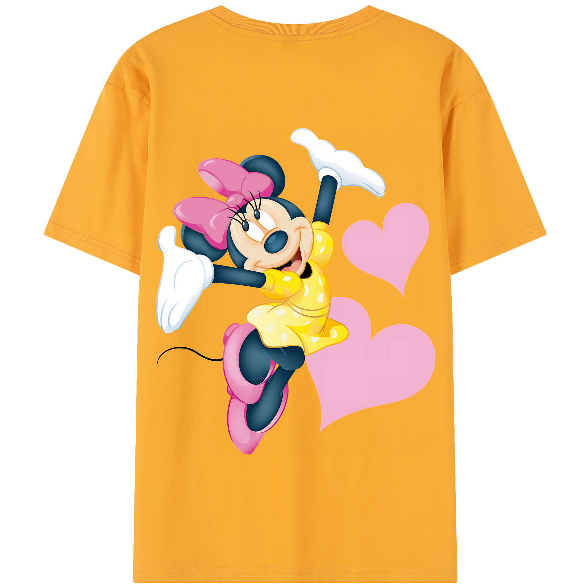 （画像用） ミッキーマウス Mickey Mouse 綿100％半袖Tシャツ（背面プリント）