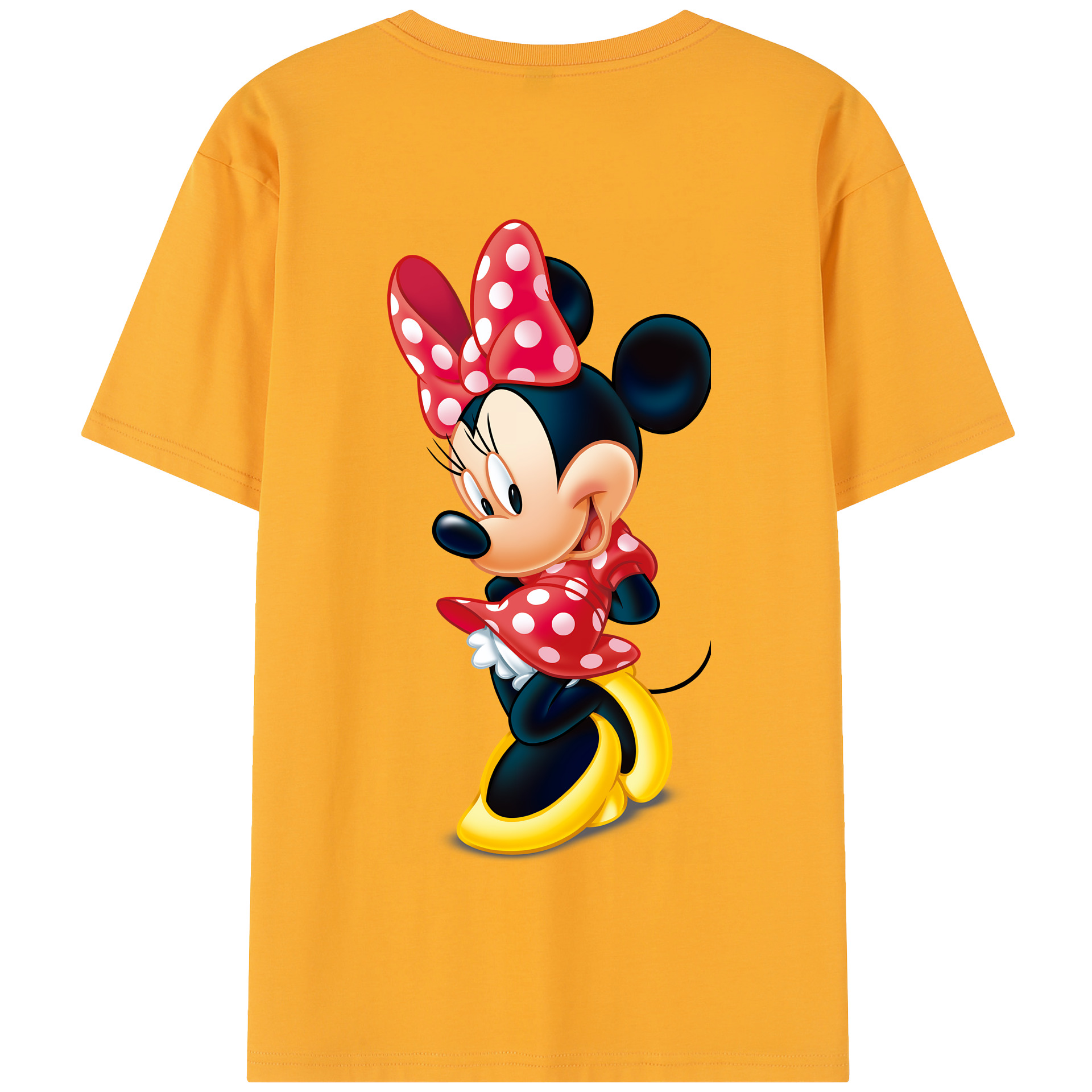 （画像用） ミッキーマウス Mickey Mouse 綿100％半袖Tシャツ（背面プリント）