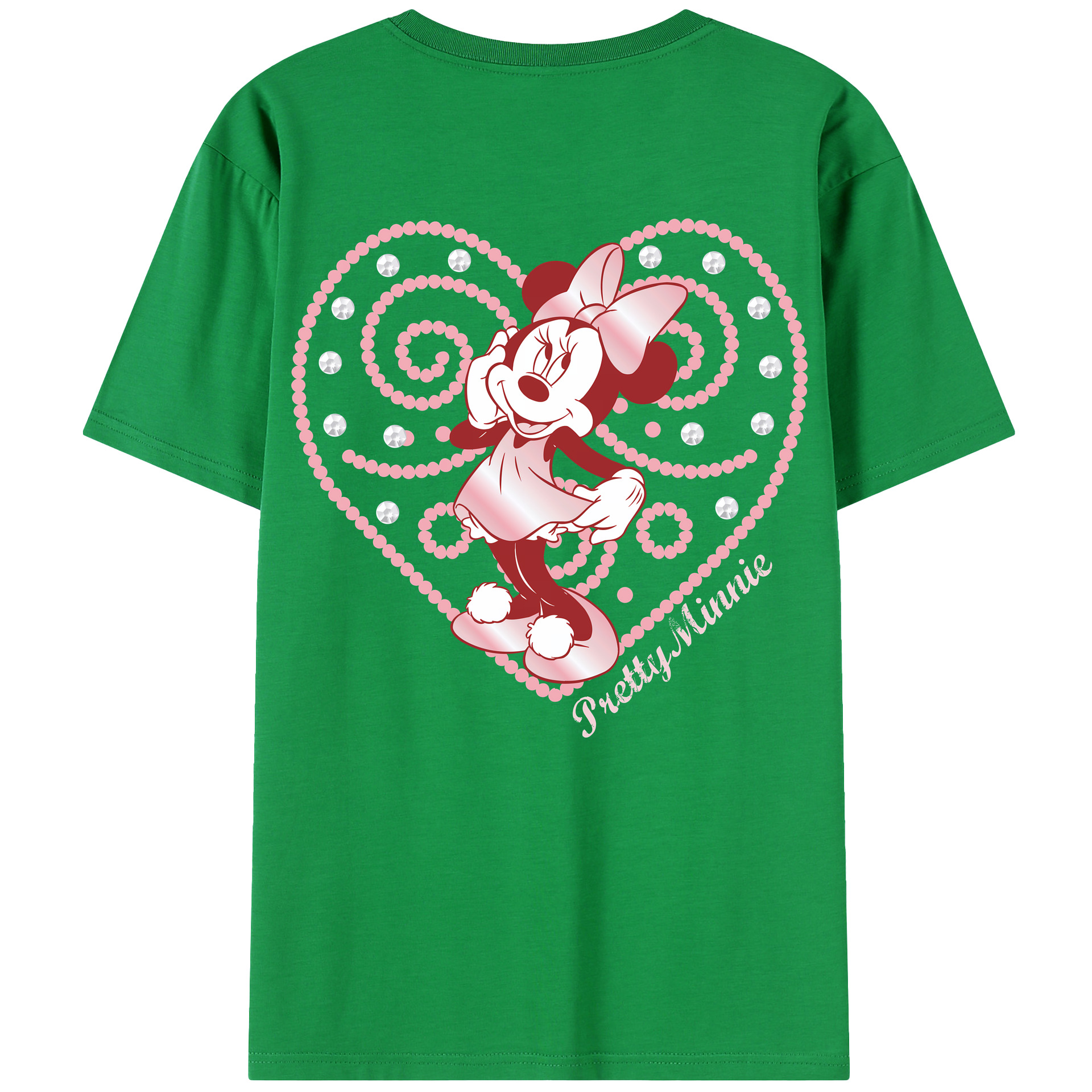 （画像用） ミッキーマウス Mickey Mouse 綿100％半袖Tシャツ（背面プリント）