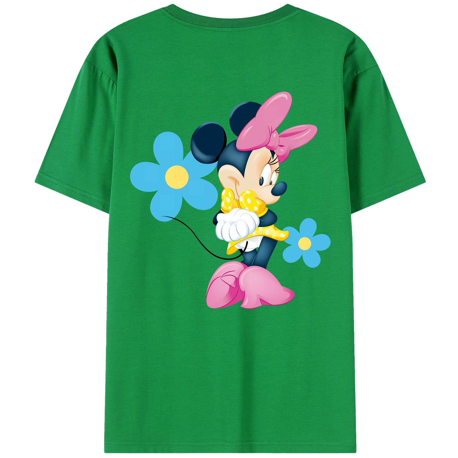 （画像用） ミッキーマウス Mickey Mouse 綿100％半袖Tシャツ（背面プリント）