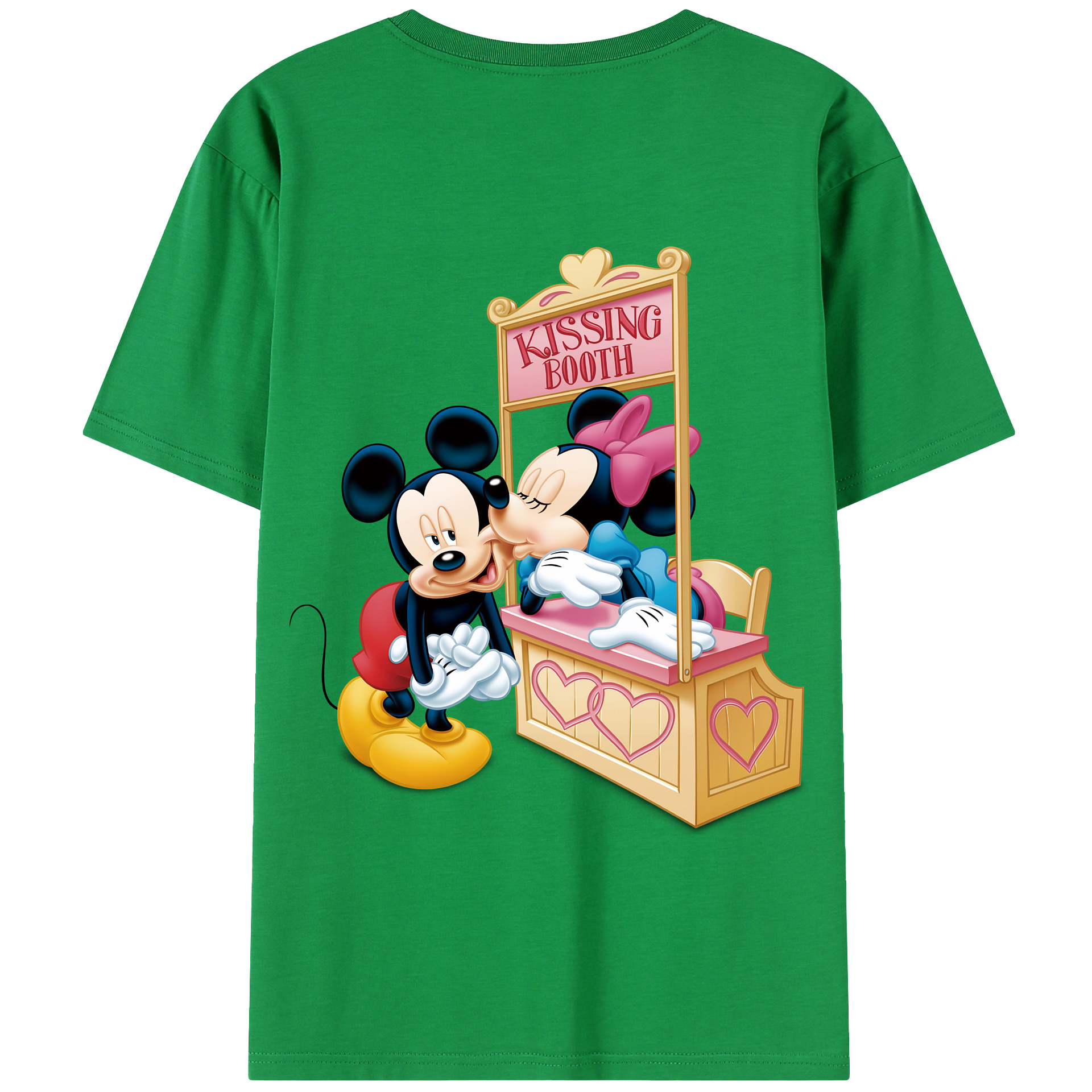 （画像用） ミッキーマウス Mickey Mouse 綿100％半袖Tシャツ（背面プリント）