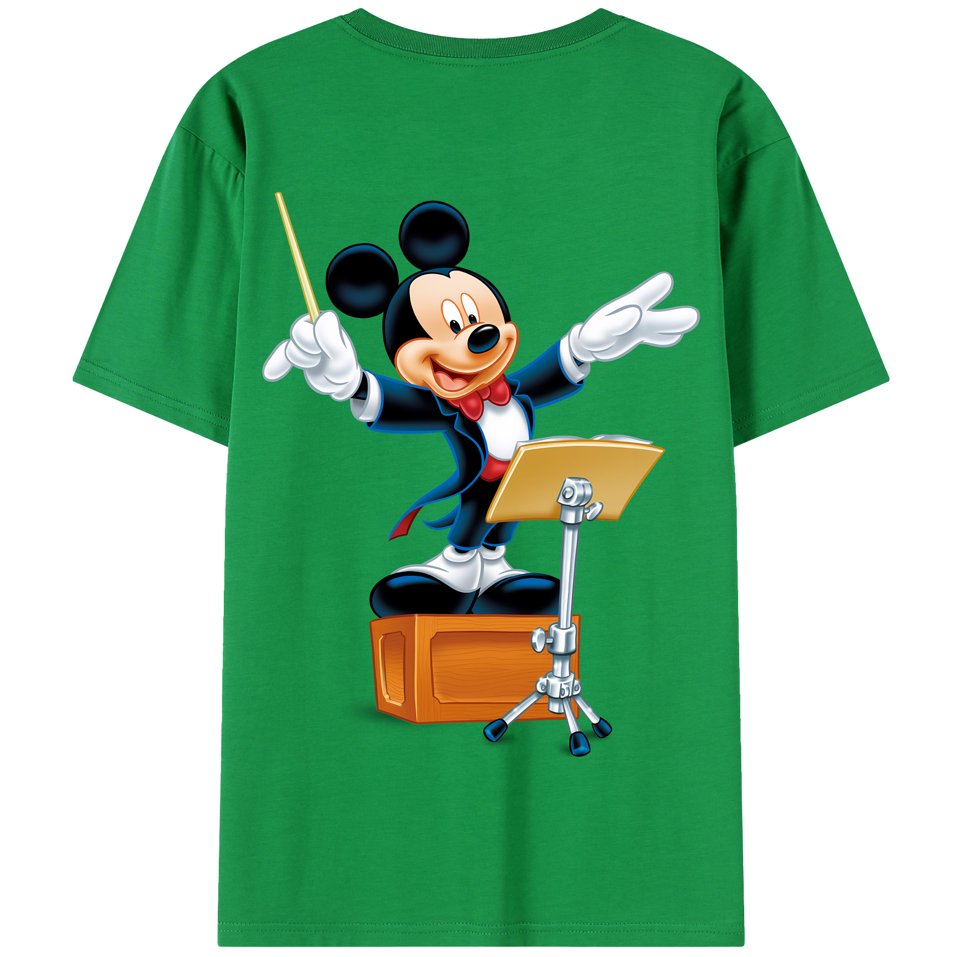 （画像用） ミッキーマウス Mickey Mouse 綿100％半袖Tシャツ（背面プリント）