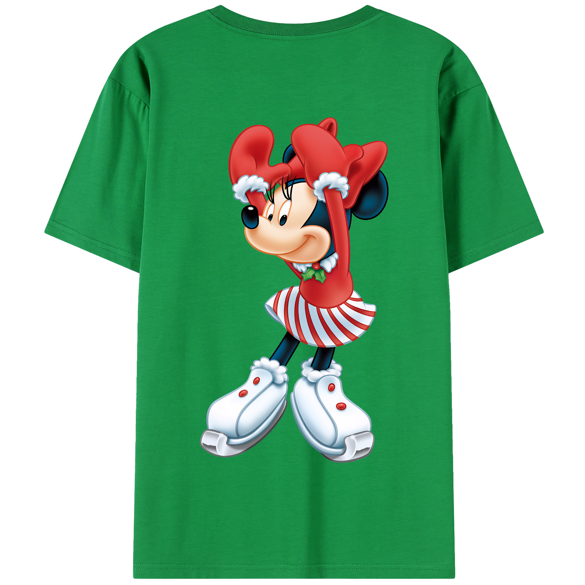 （画像用） ミッキーマウス Mickey Mouse 綿100％半袖Tシャツ（背面プリント）