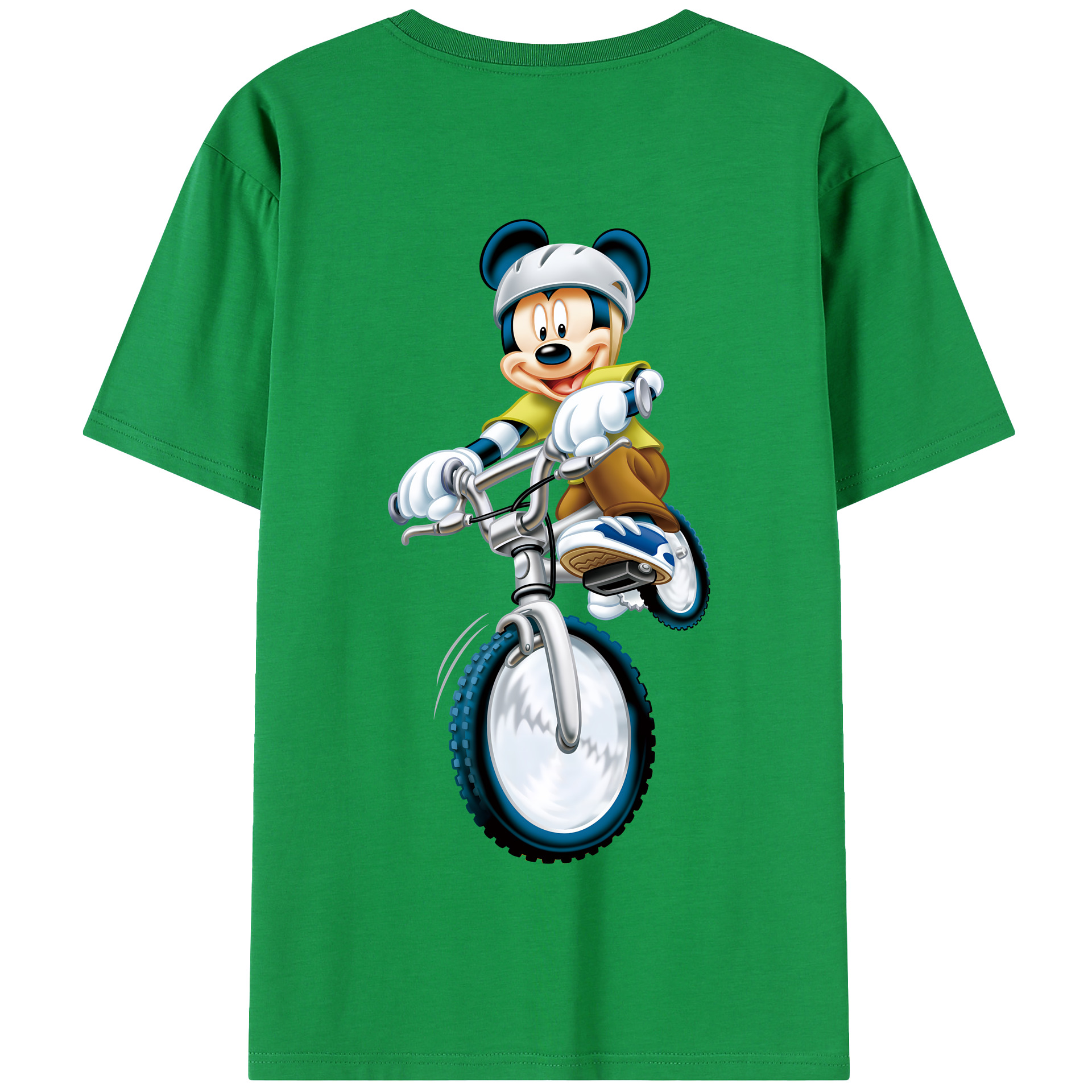 （画像用） ミッキーマウス Mickey Mouse 綿100％半袖Tシャツ（背面プリント）