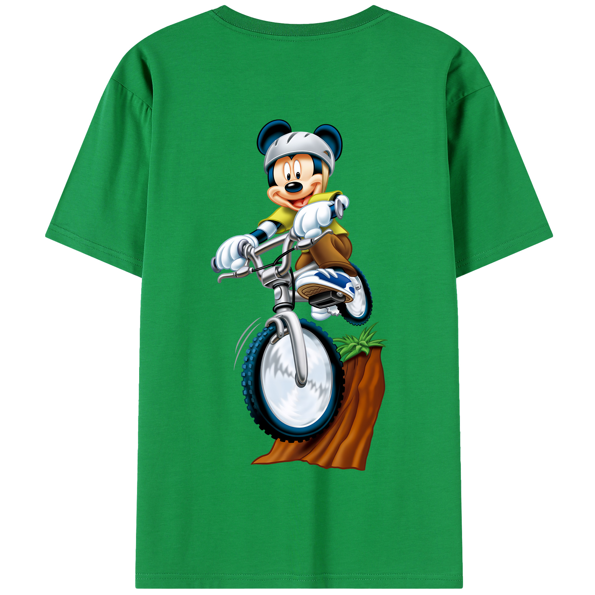（画像用） ミッキーマウス Mickey Mouse 綿100％半袖Tシャツ（背面プリント）