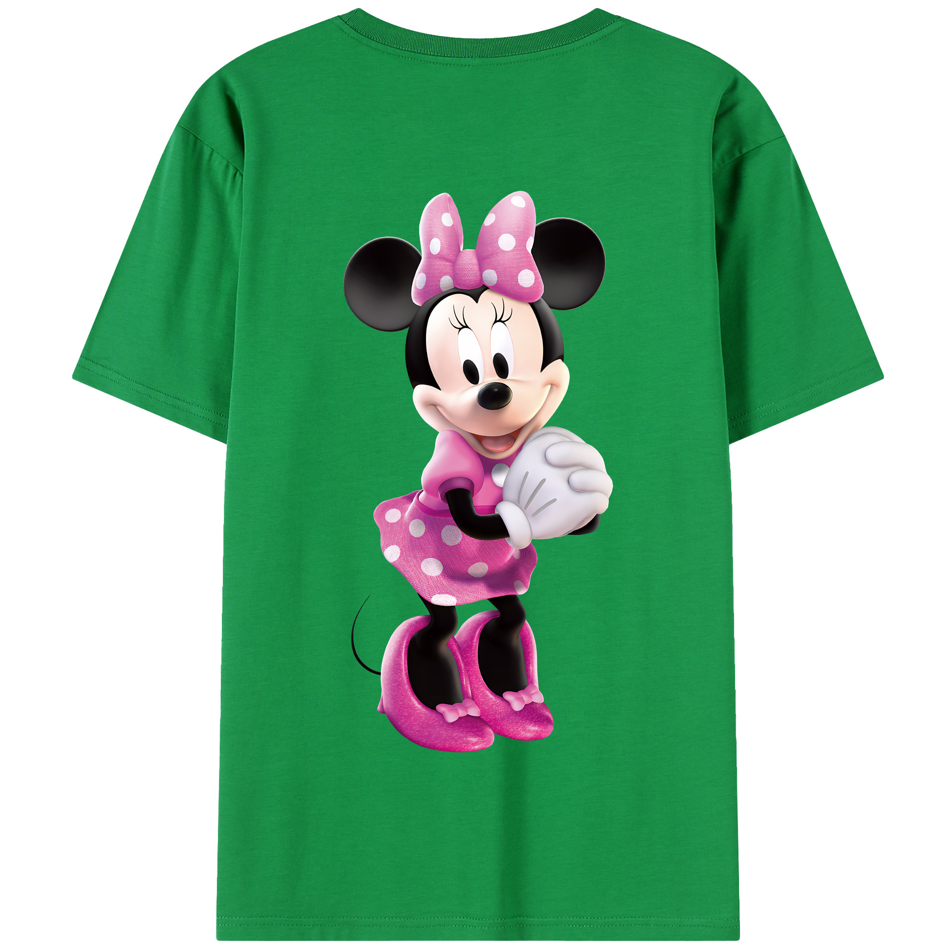 （画像用） ミッキーマウス Mickey Mouse 綿100％半袖Tシャツ（背面プリント）
