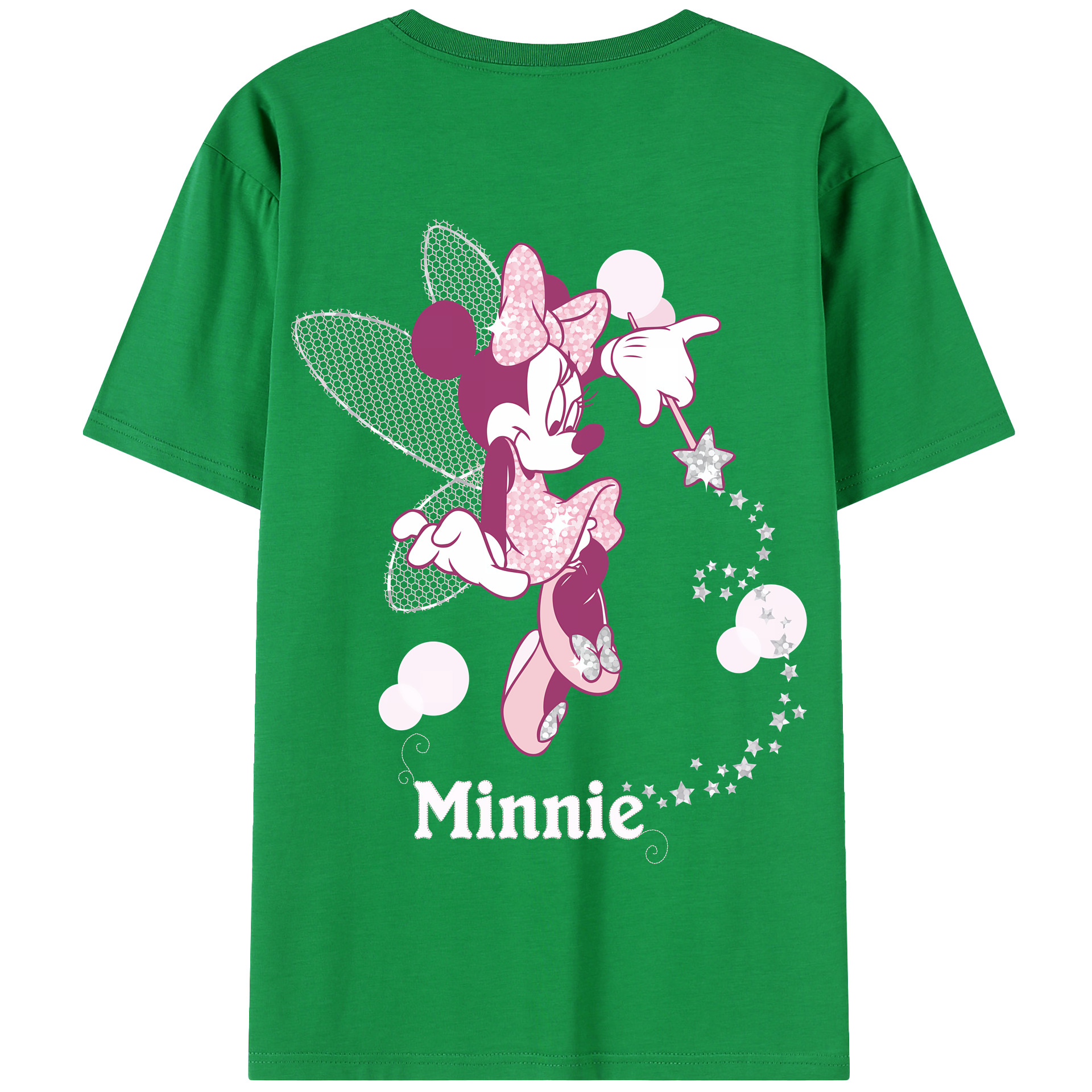 （画像用） ミッキーマウス Mickey Mouse 綿100％半袖Tシャツ（背面プリント）