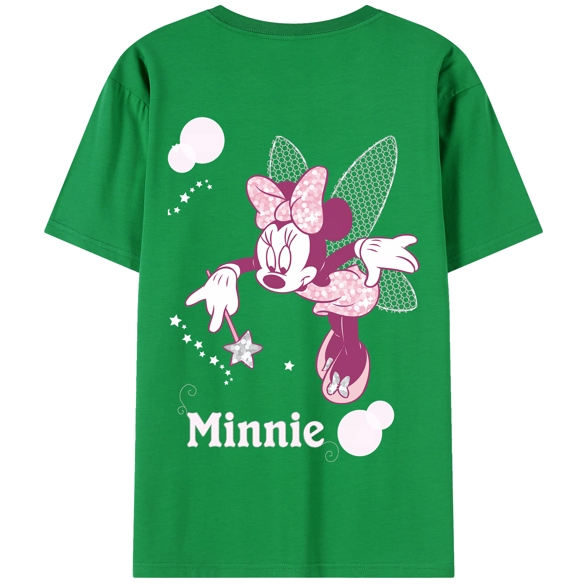 （画像用） ミッキーマウス Mickey Mouse 綿100％半袖Tシャツ（背面プリント）