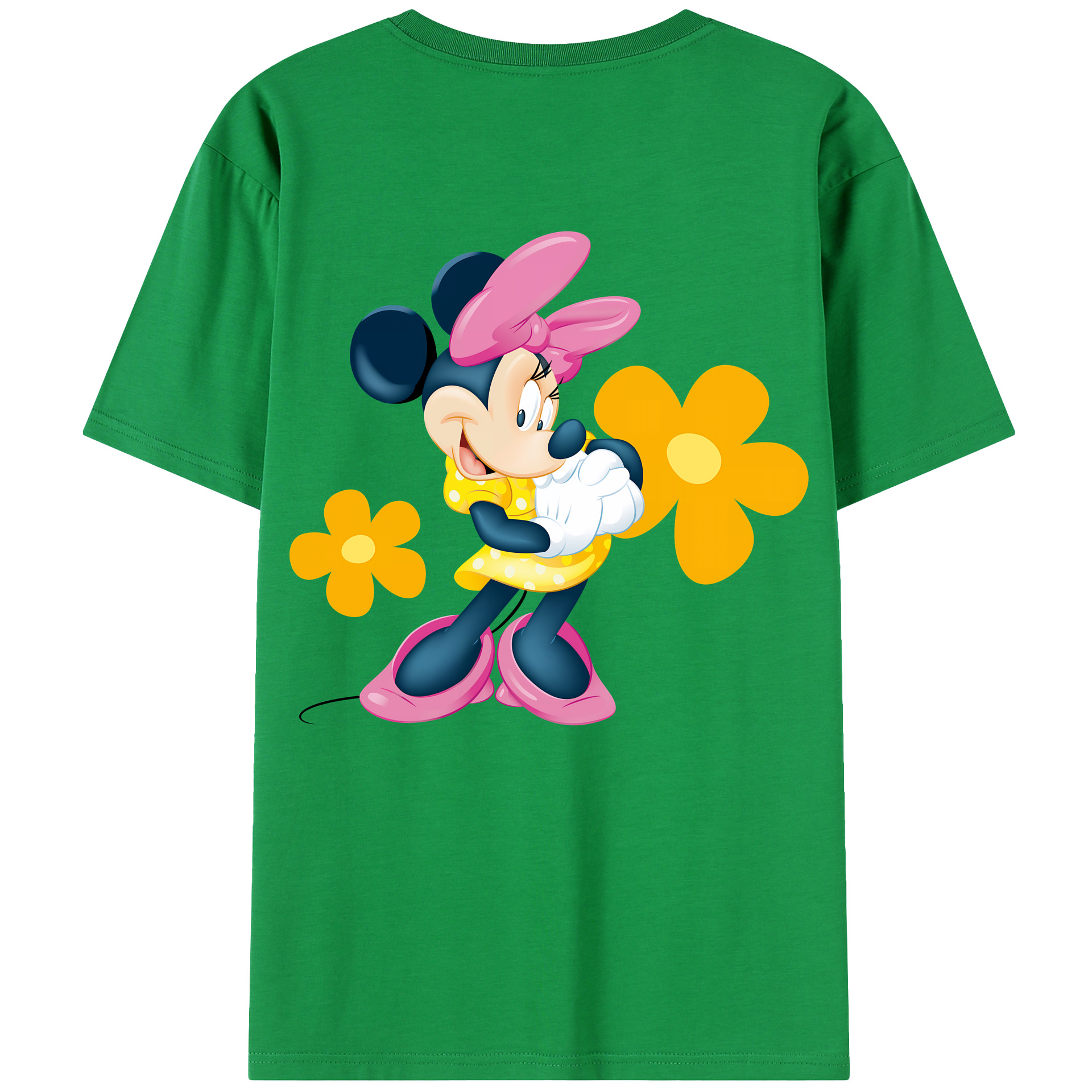 （画像用） ミッキーマウス Mickey Mouse 綿100％半袖Tシャツ（背面プリント）