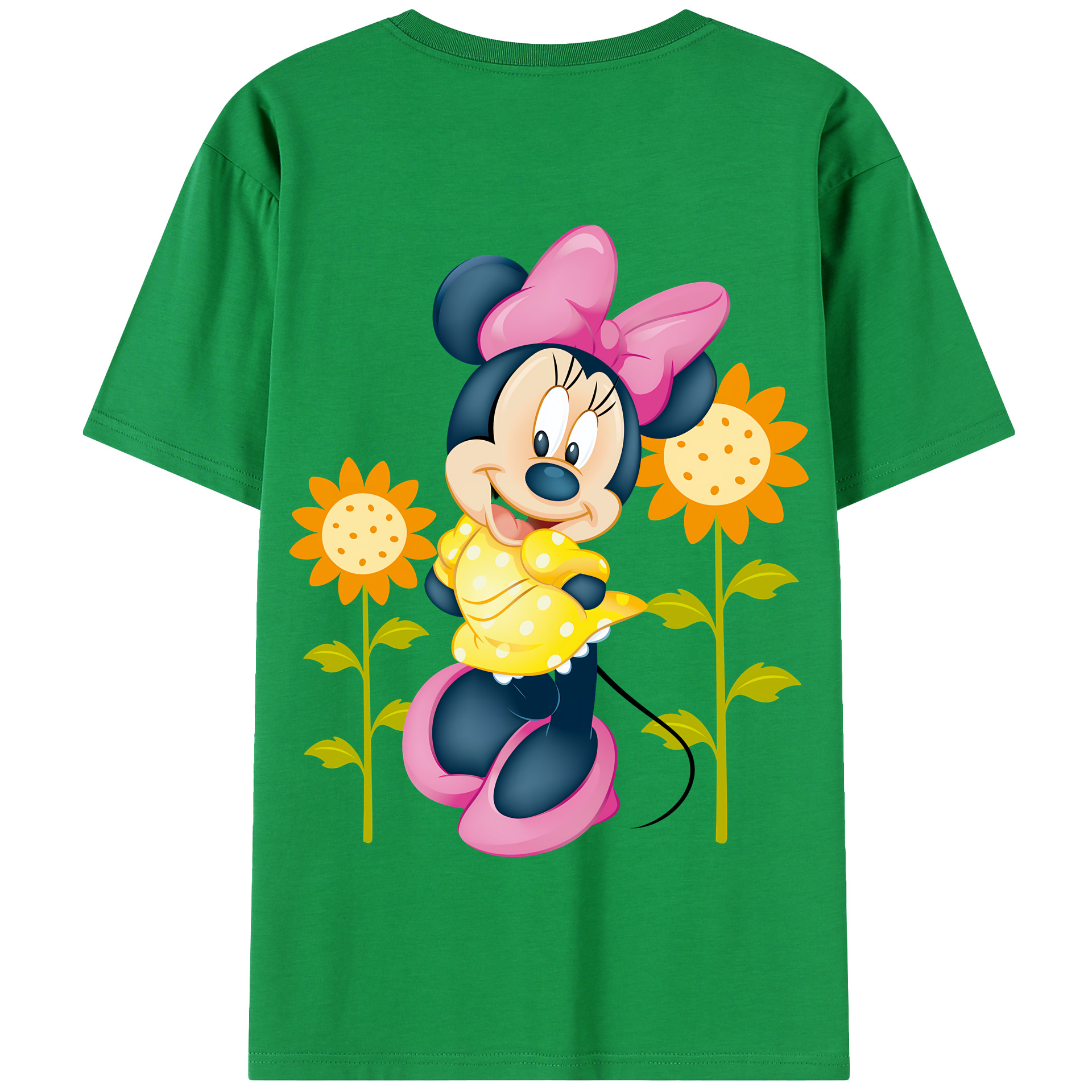 （画像用） ミッキーマウス Mickey Mouse 綿100％半袖Tシャツ（背面プリント）