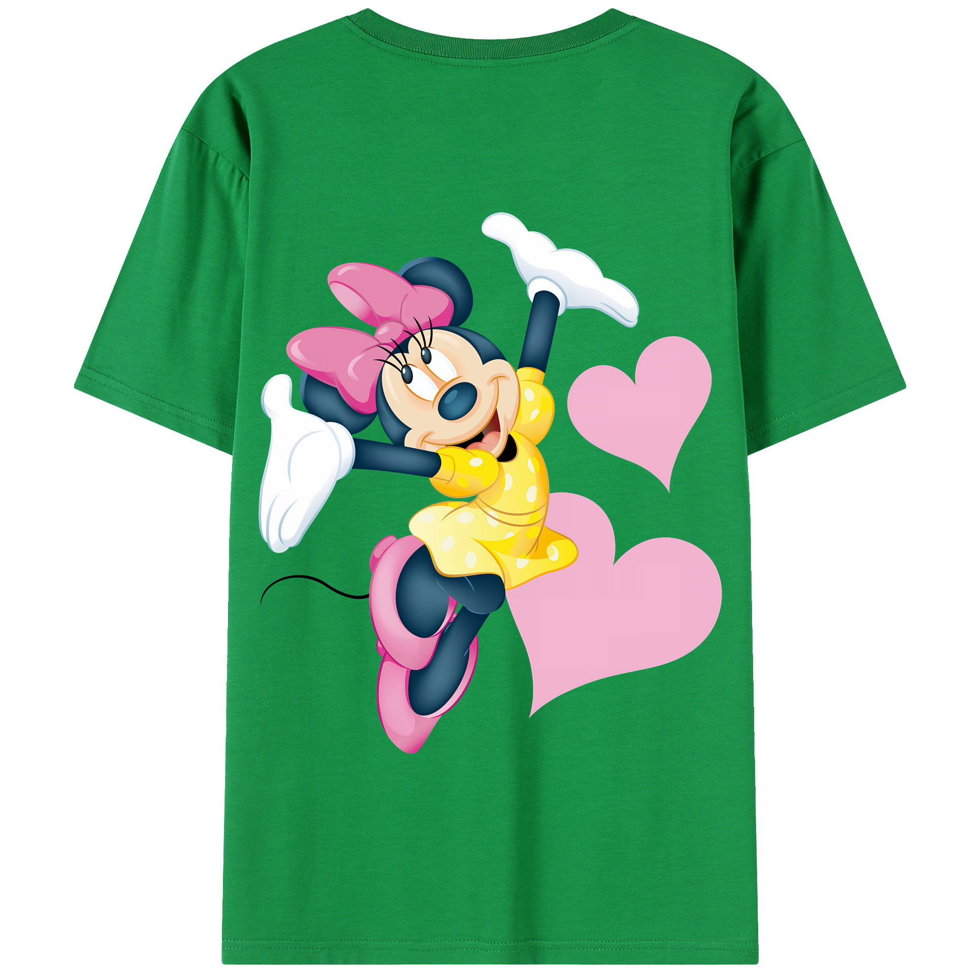 （画像用） ミッキーマウス Mickey Mouse 綿100％半袖Tシャツ（背面プリント）