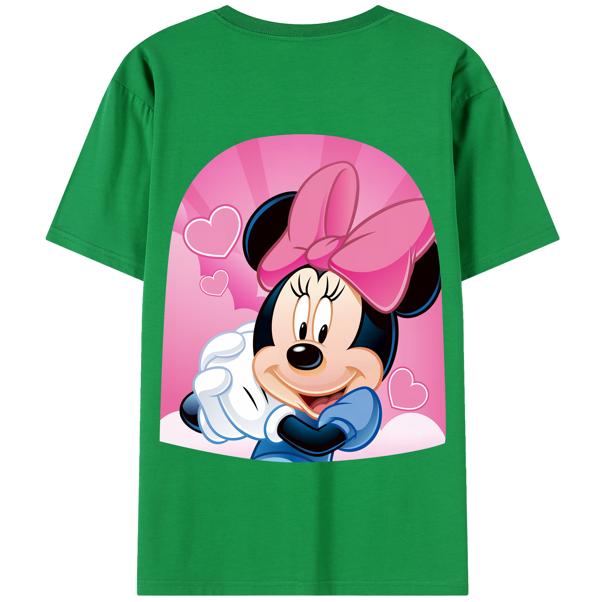（画像用） ミッキーマウス Mickey Mouse 綿100％半袖Tシャツ（背面プリント）