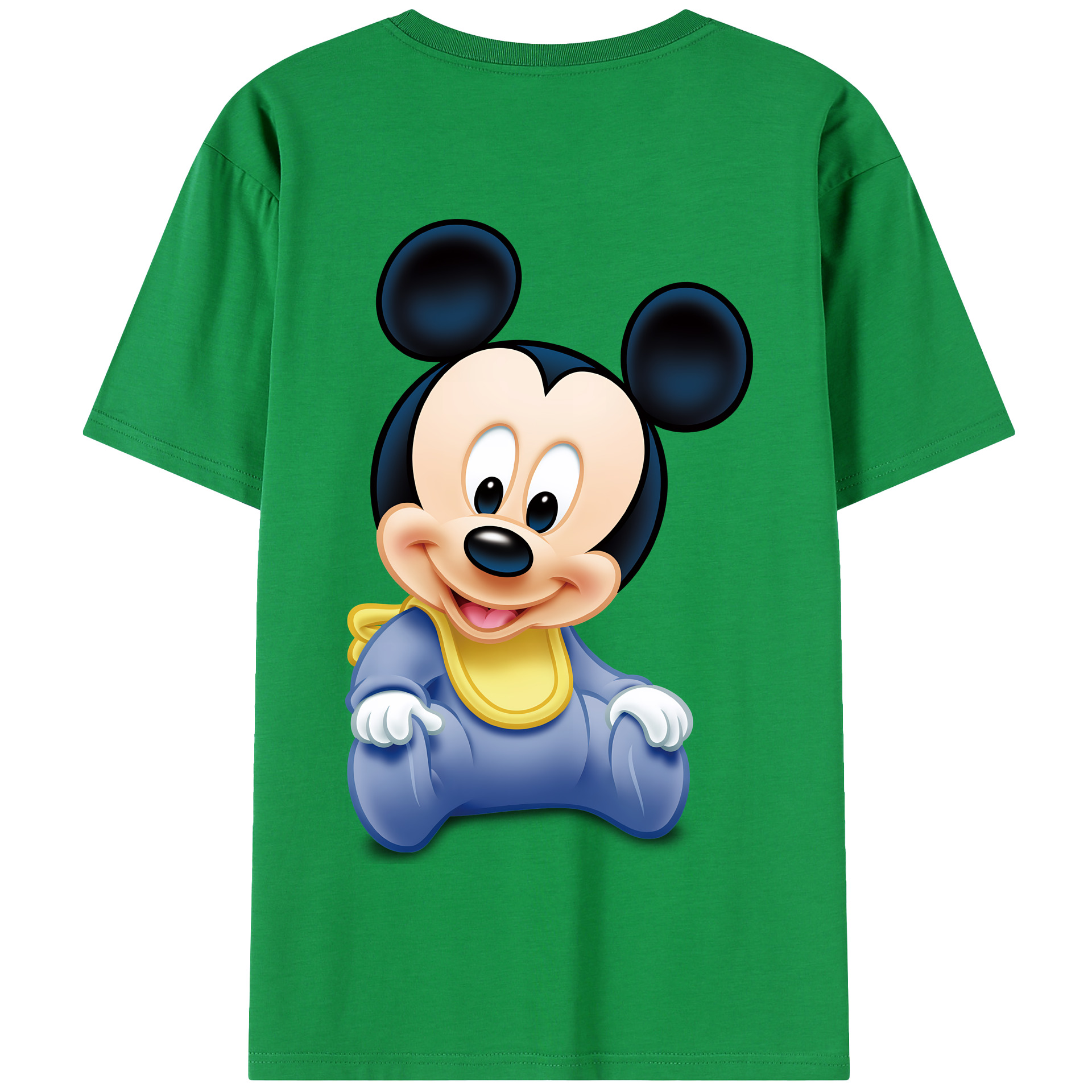（画像用） ミッキーマウス Mickey Mouse 綿100％半袖Tシャツ（背面プリント）