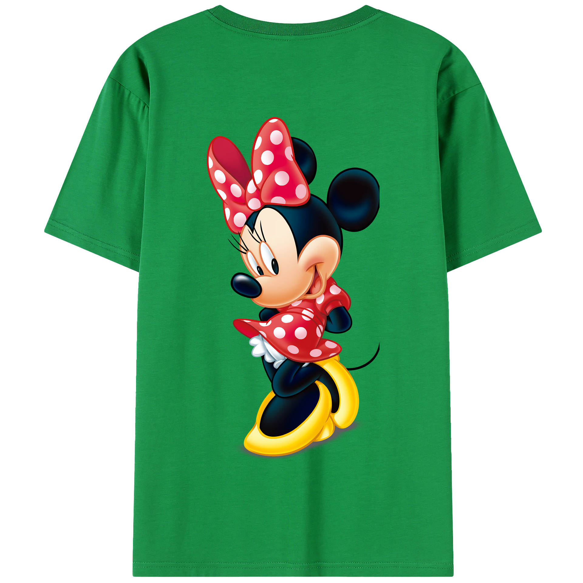 （画像用） ミッキーマウス Mickey Mouse 綿100％半袖Tシャツ（背面プリント）