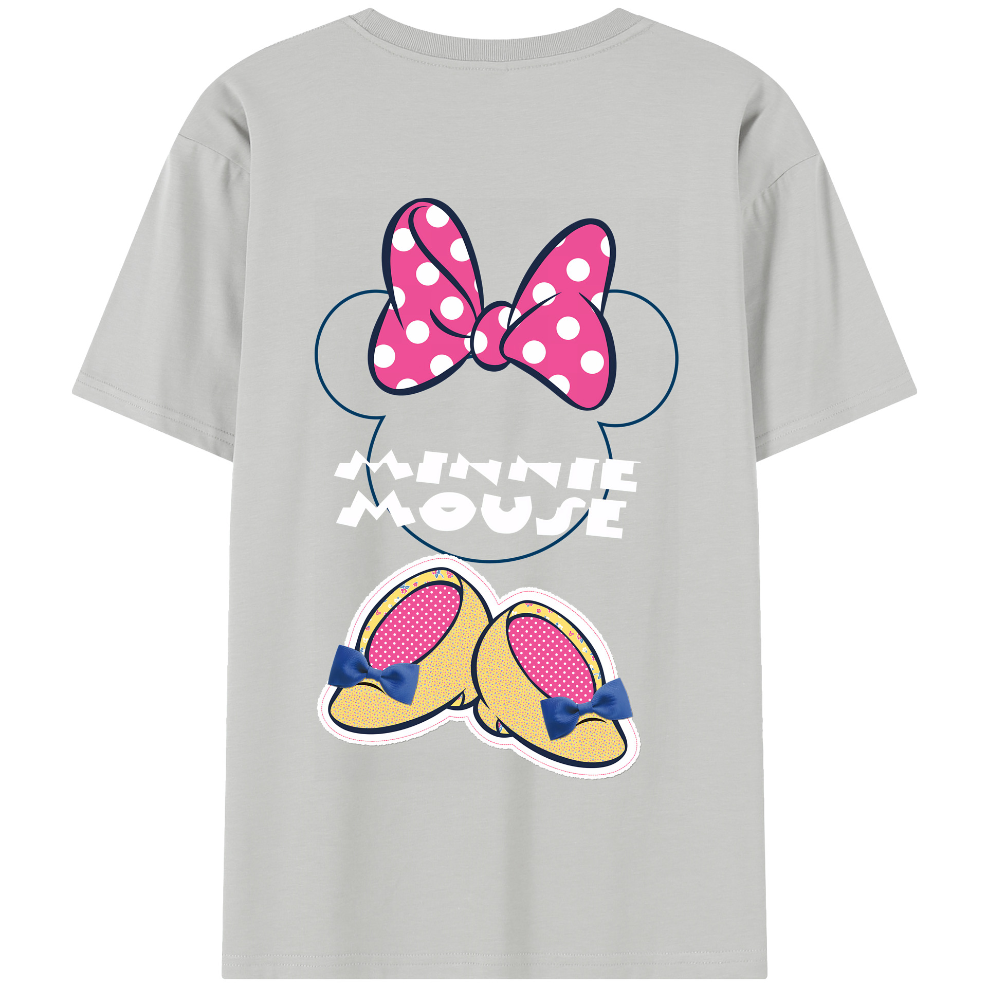 （画像用） ミッキーマウス Mickey Mouse 綿100％半袖Tシャツ（背面プリント）