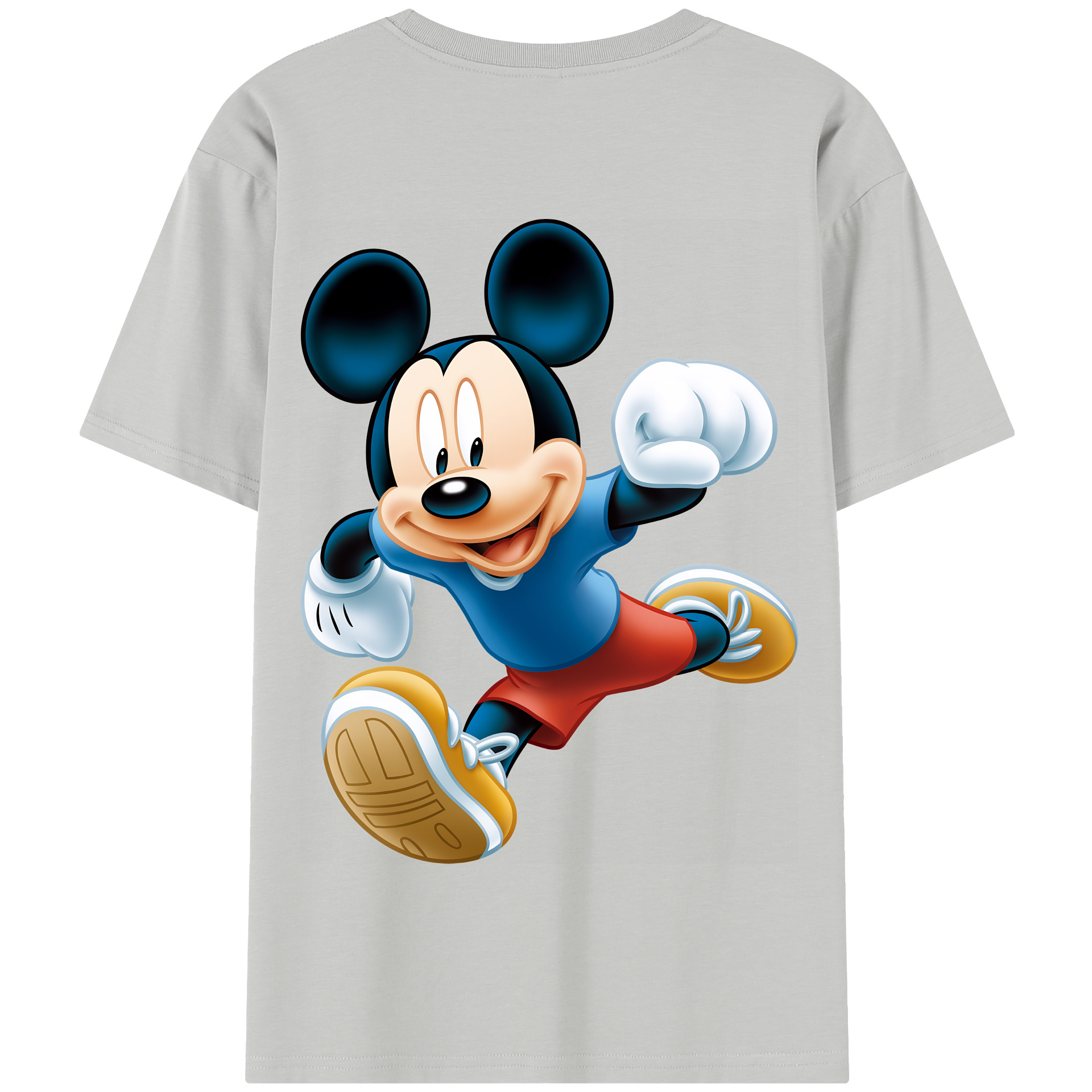 （画像用） ミッキーマウス Mickey Mouse 綿100％半袖Tシャツ（背面プリント）