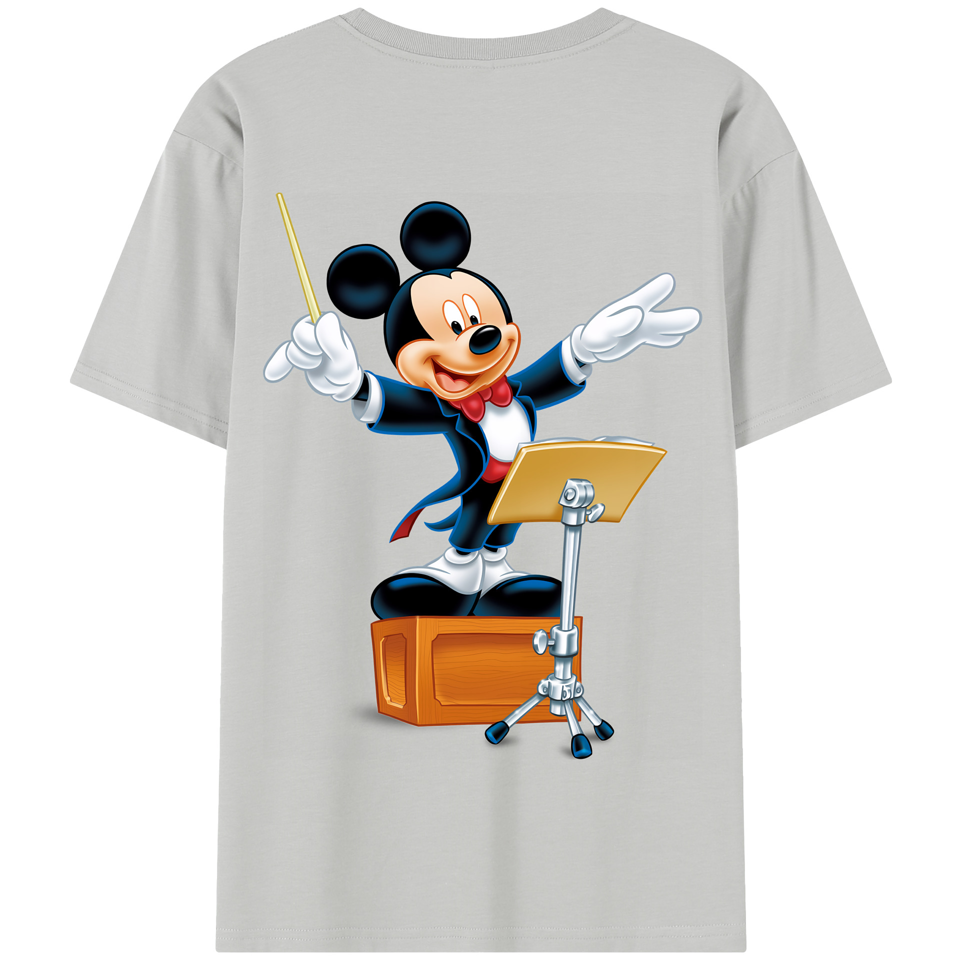 （画像用） ミッキーマウス Mickey Mouse 綿100％半袖Tシャツ（背面プリント）