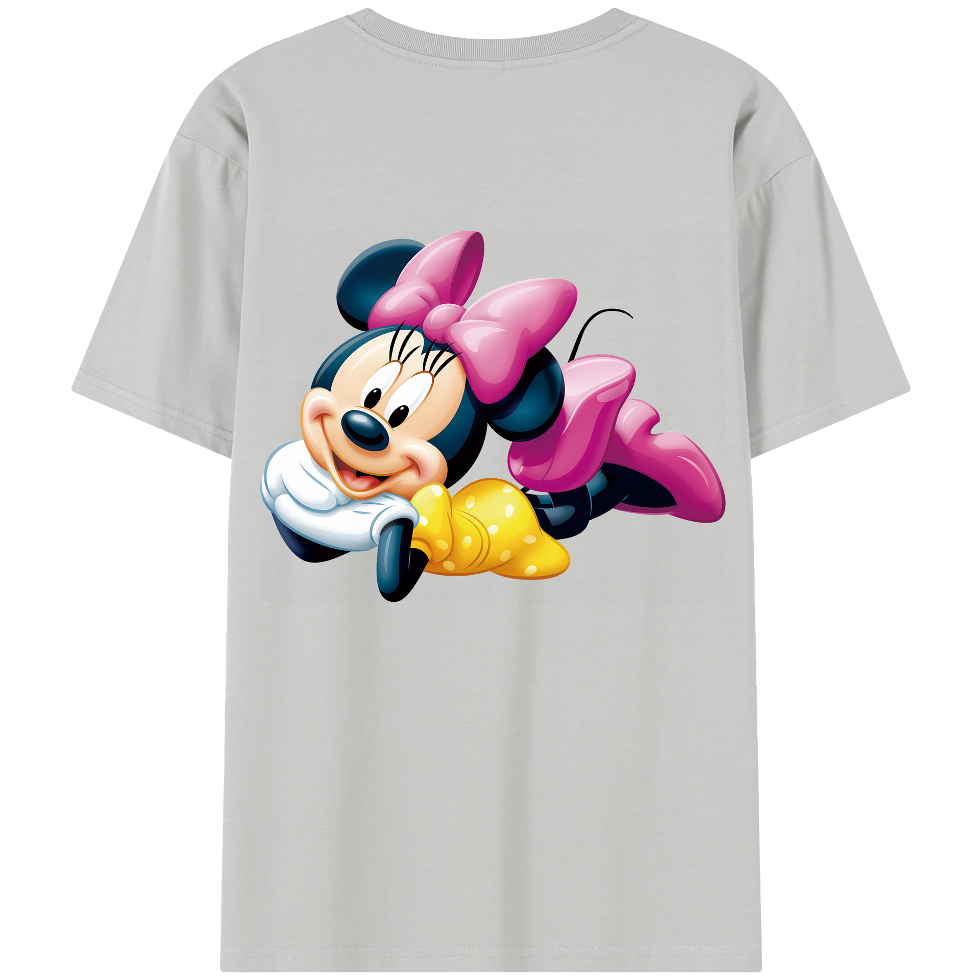 （画像用） ミッキーマウス Mickey Mouse 綿100％半袖Tシャツ（背面プリント）