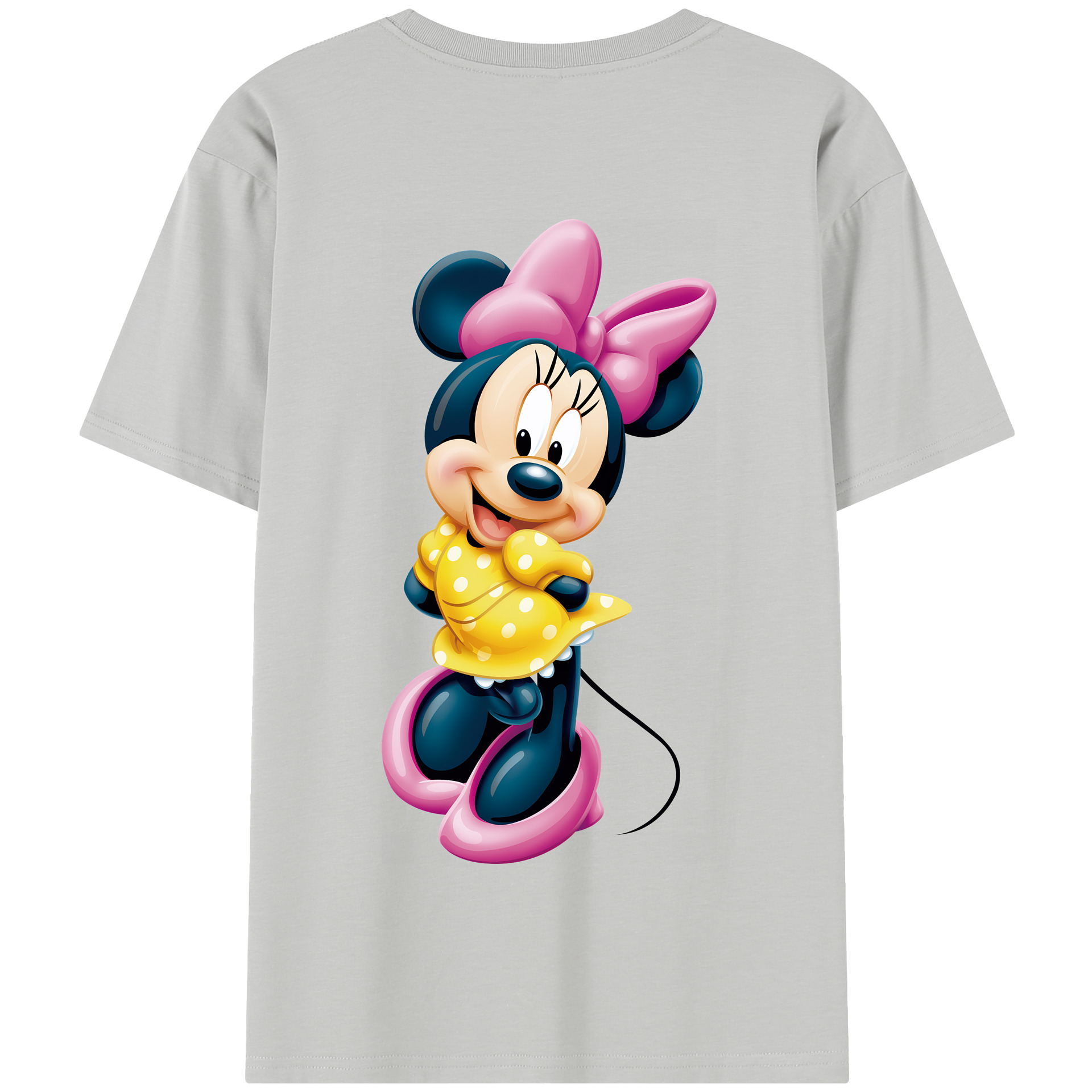 （画像用） ミッキーマウス Mickey Mouse 綿100％半袖Tシャツ（背面プリント）
