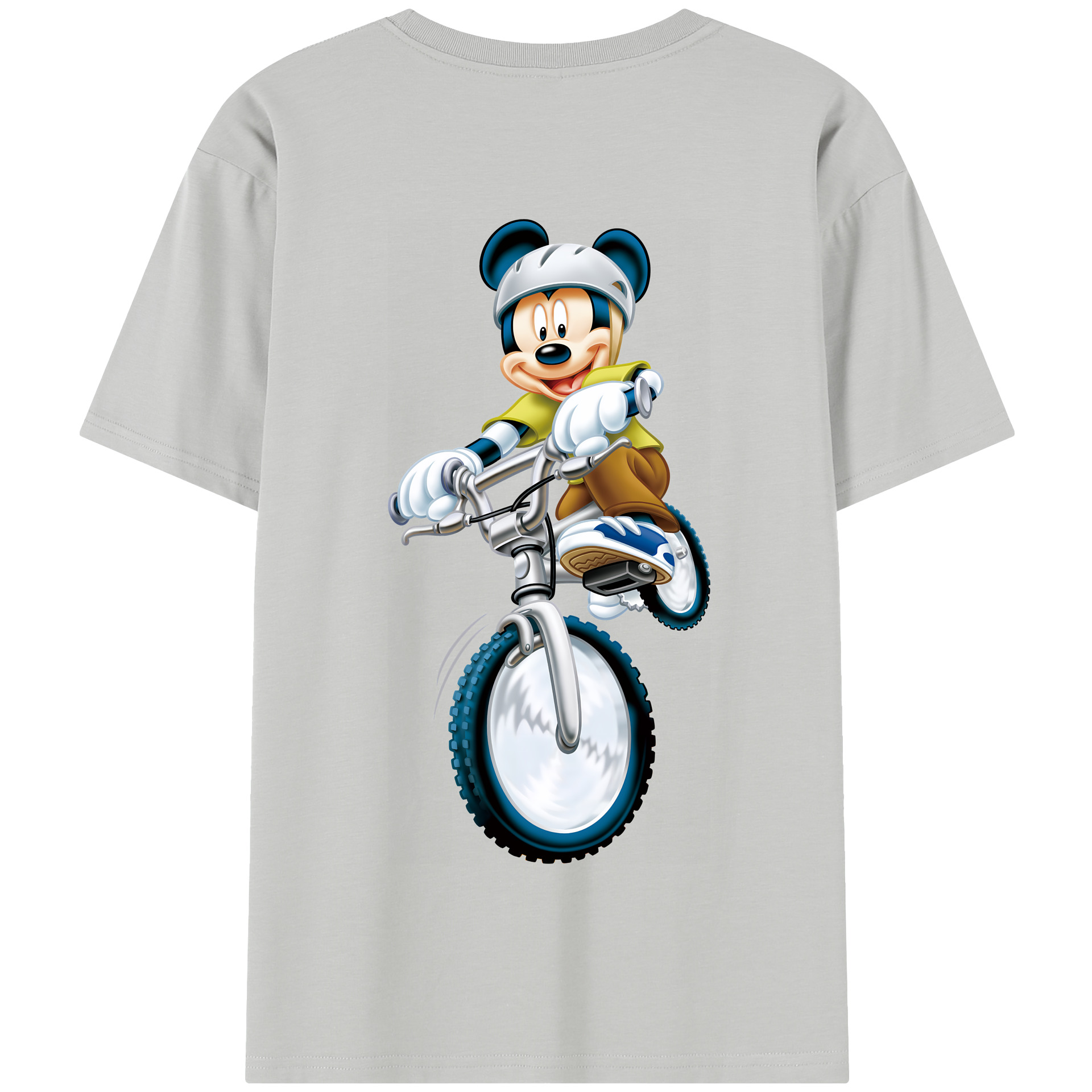 （画像用） ミッキーマウス Mickey Mouse 綿100％半袖Tシャツ（背面プリント）