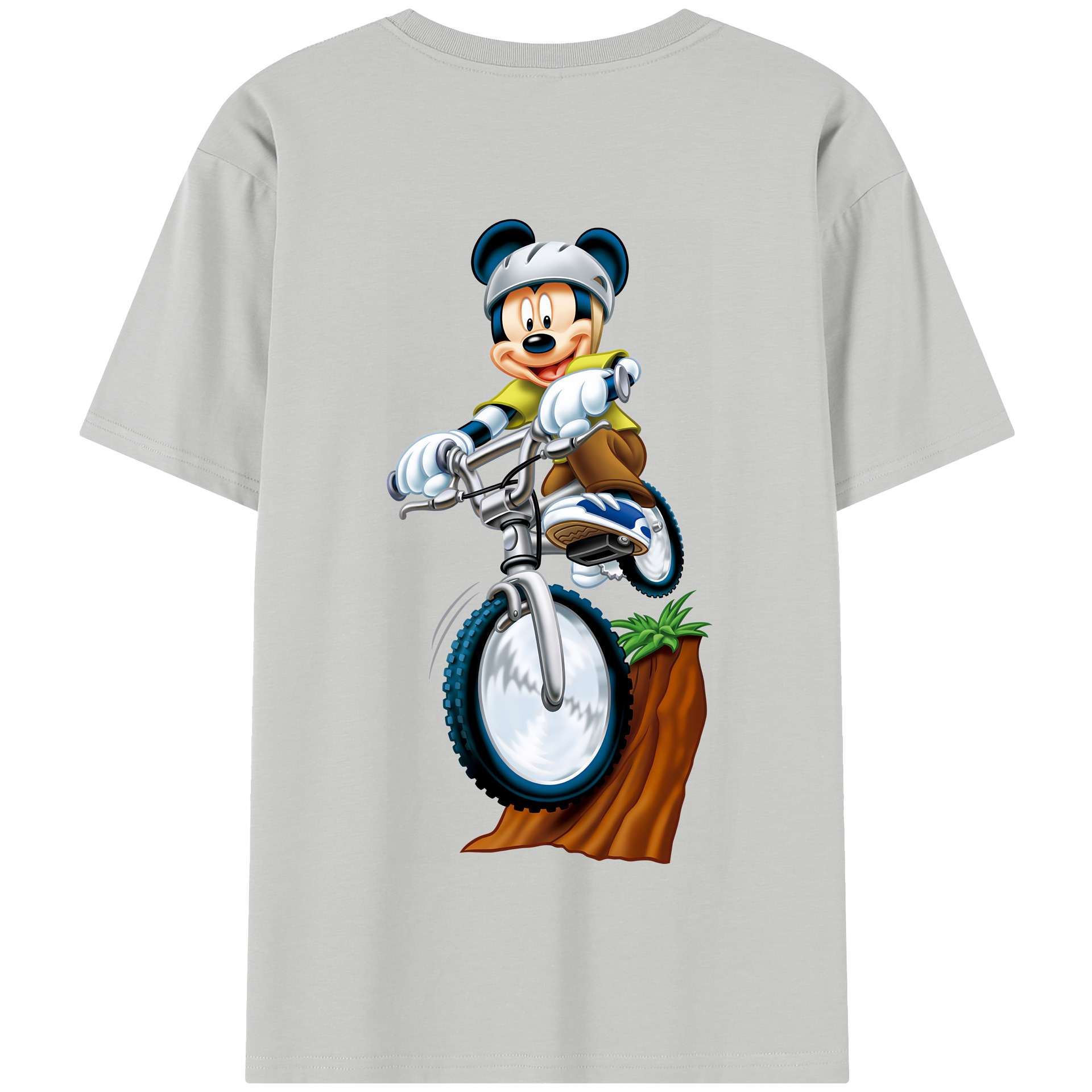 （画像用） ミッキーマウス Mickey Mouse 綿100％半袖Tシャツ（背面プリント）
