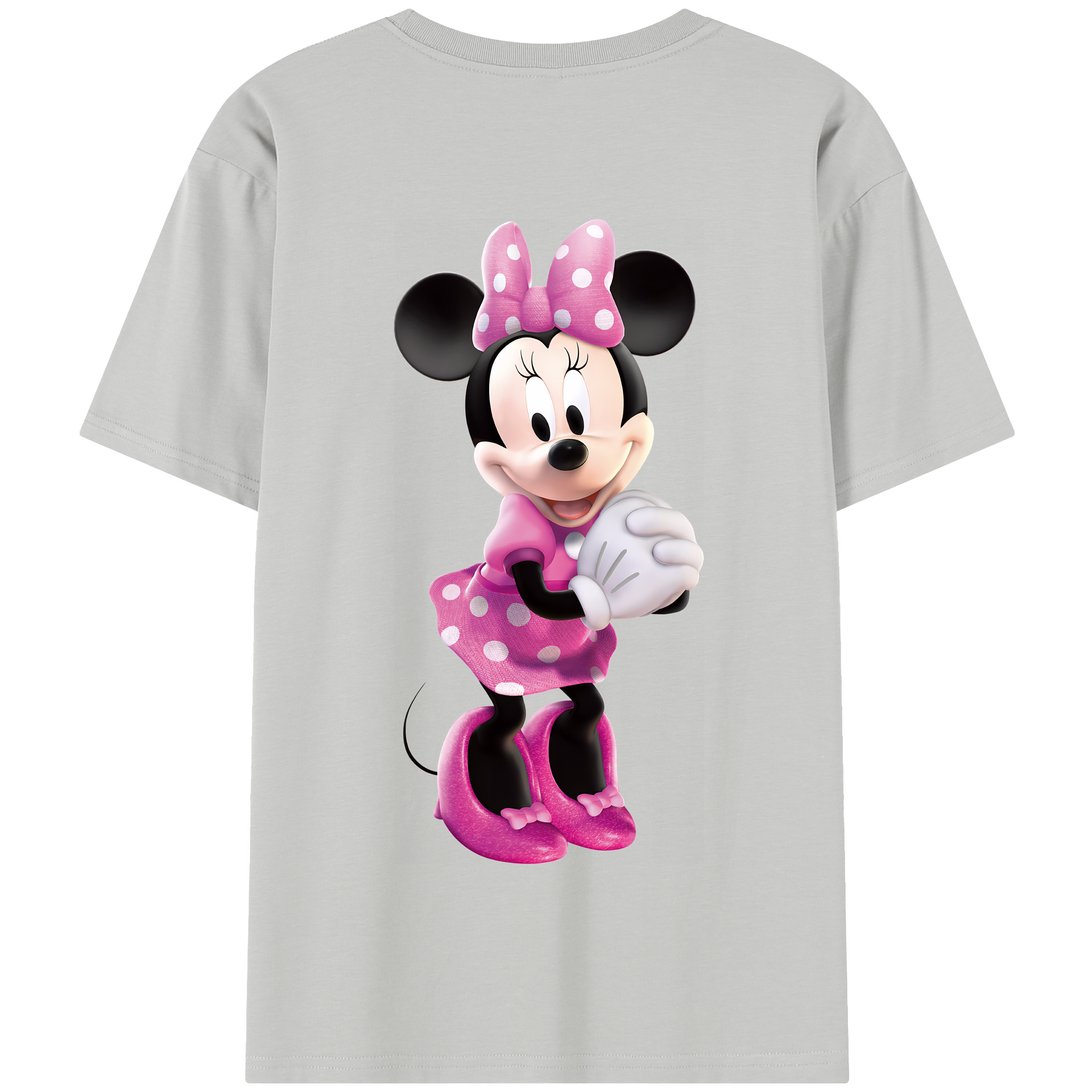 （画像用） ミッキーマウス Mickey Mouse 綿100％半袖Tシャツ（背面プリント）