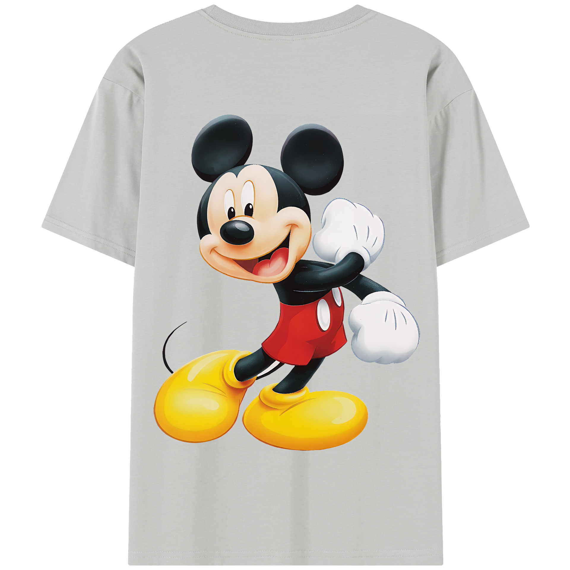 （画像用） ミッキーマウス Mickey Mouse 綿100％半袖Tシャツ（背面プリント）