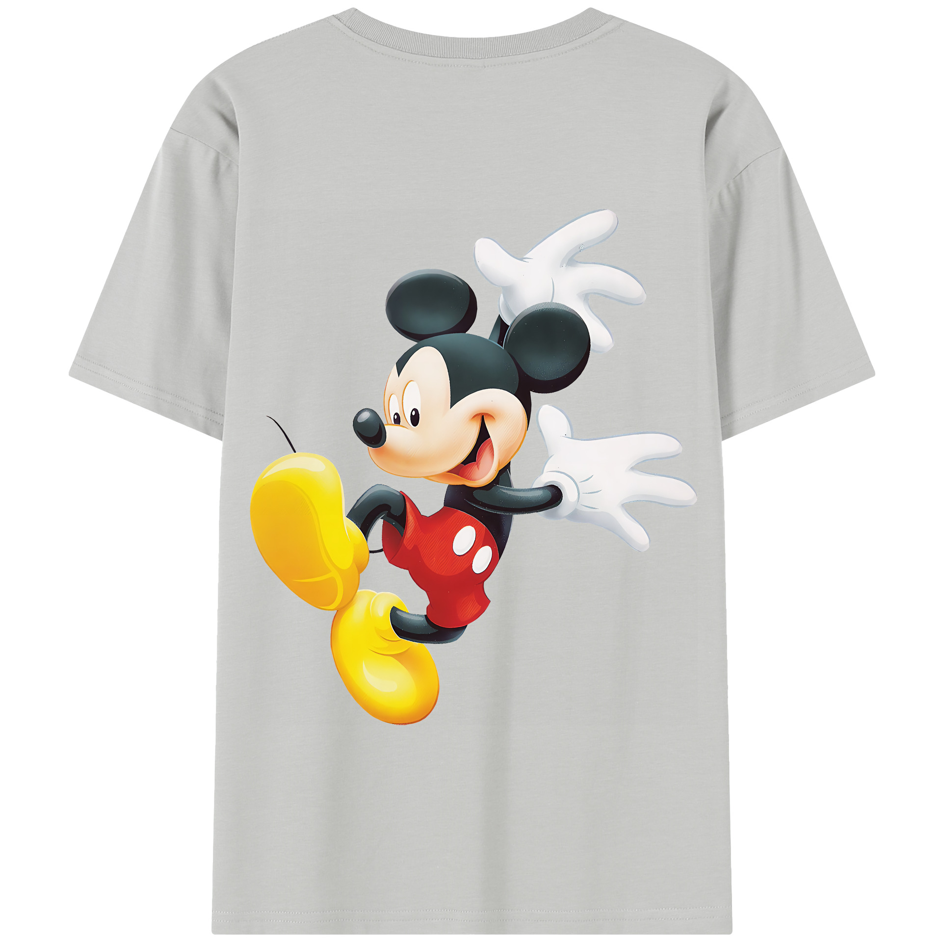 （画像用） ミッキーマウス Mickey Mouse 綿100％半袖Tシャツ（背面プリント）