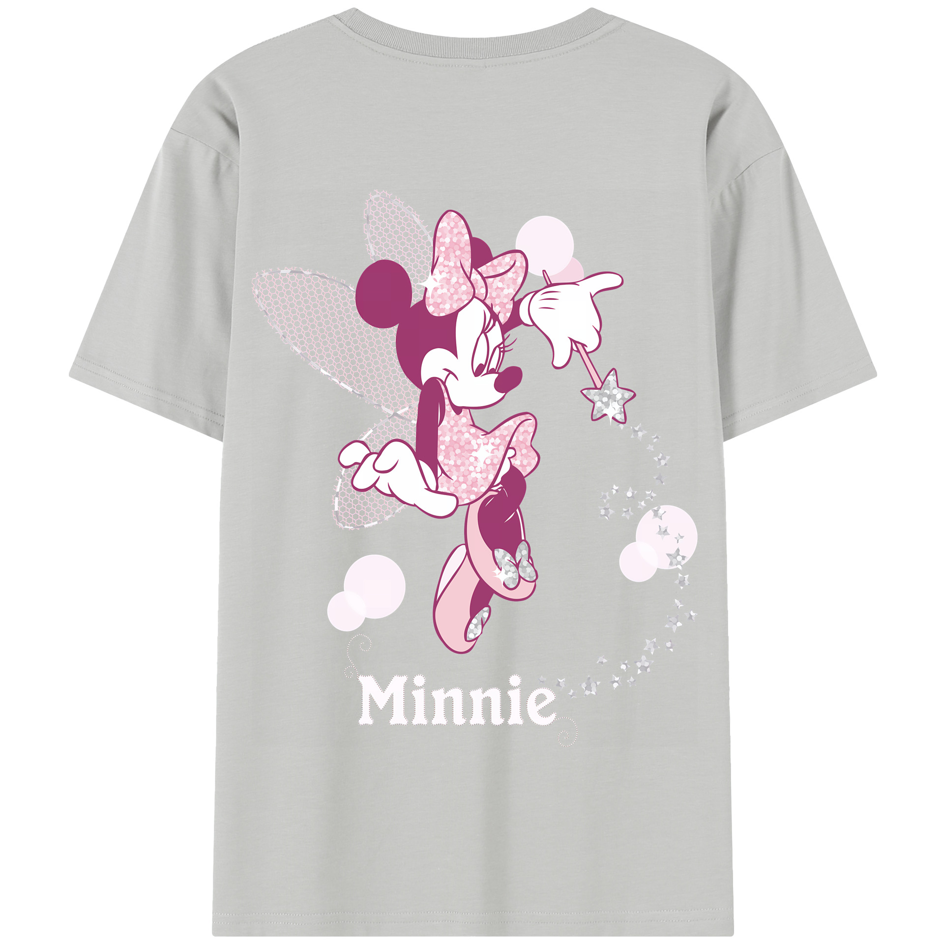 （画像用） ミッキーマウス Mickey Mouse 綿100％半袖Tシャツ（背面プリント）