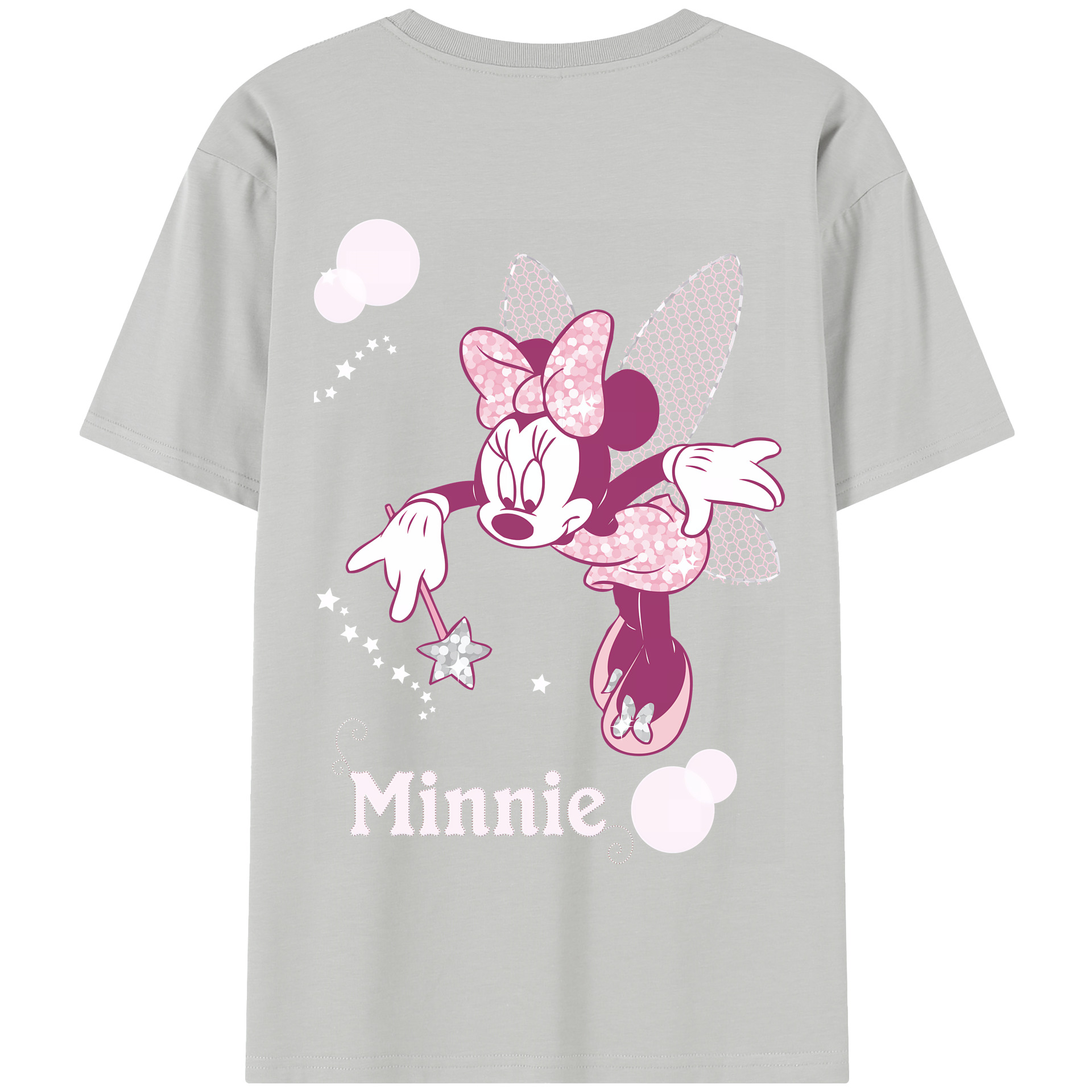 （画像用） ミッキーマウス Mickey Mouse 綿100％半袖Tシャツ（背面プリント）