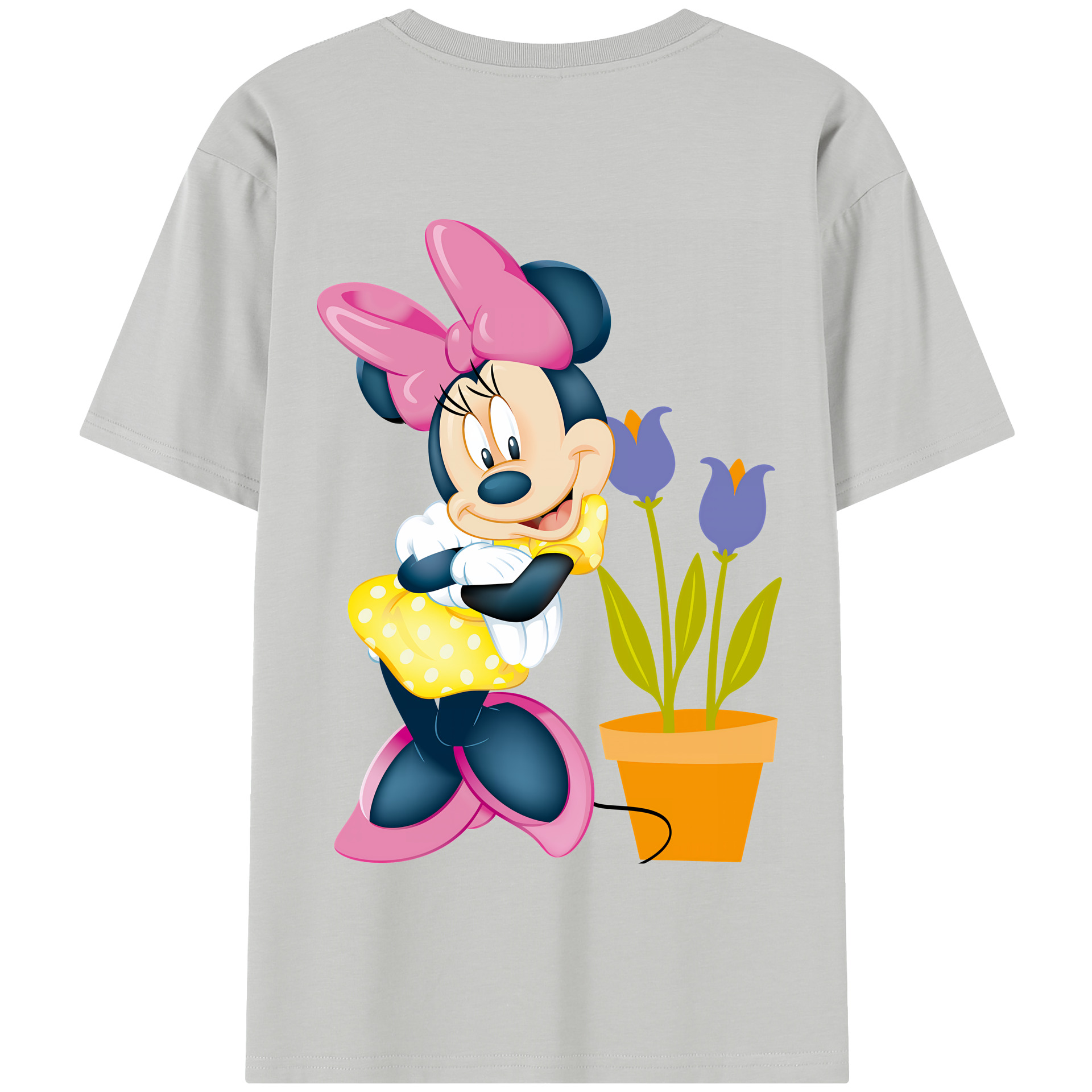 （画像用） ミッキーマウス Mickey Mouse 綿100％半袖Tシャツ（背面プリント）