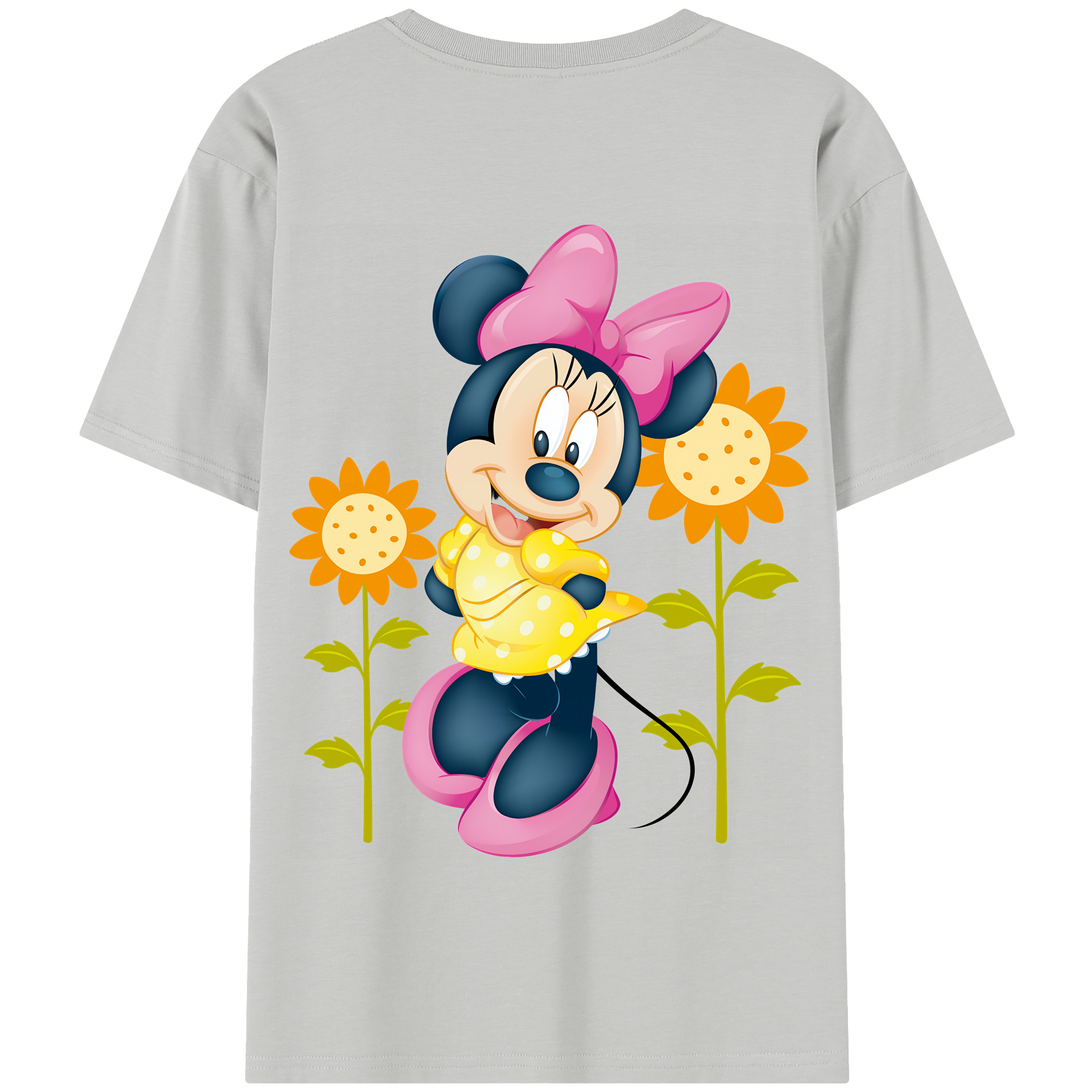 （画像用） ミッキーマウス Mickey Mouse 綿100％半袖Tシャツ（背面プリント）