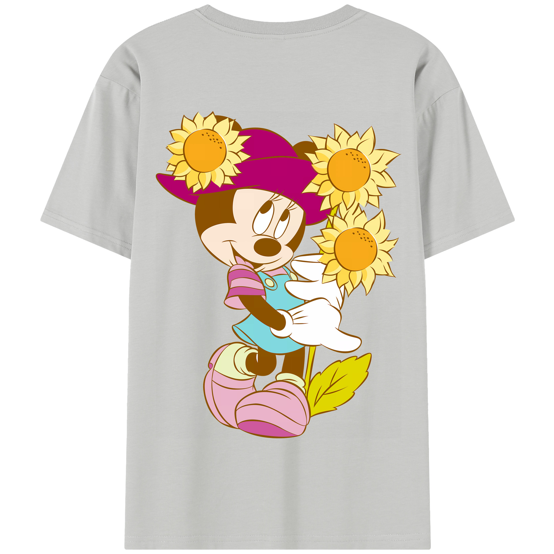 （画像用） ミッキーマウス Mickey Mouse 綿100％半袖Tシャツ（背面プリント）